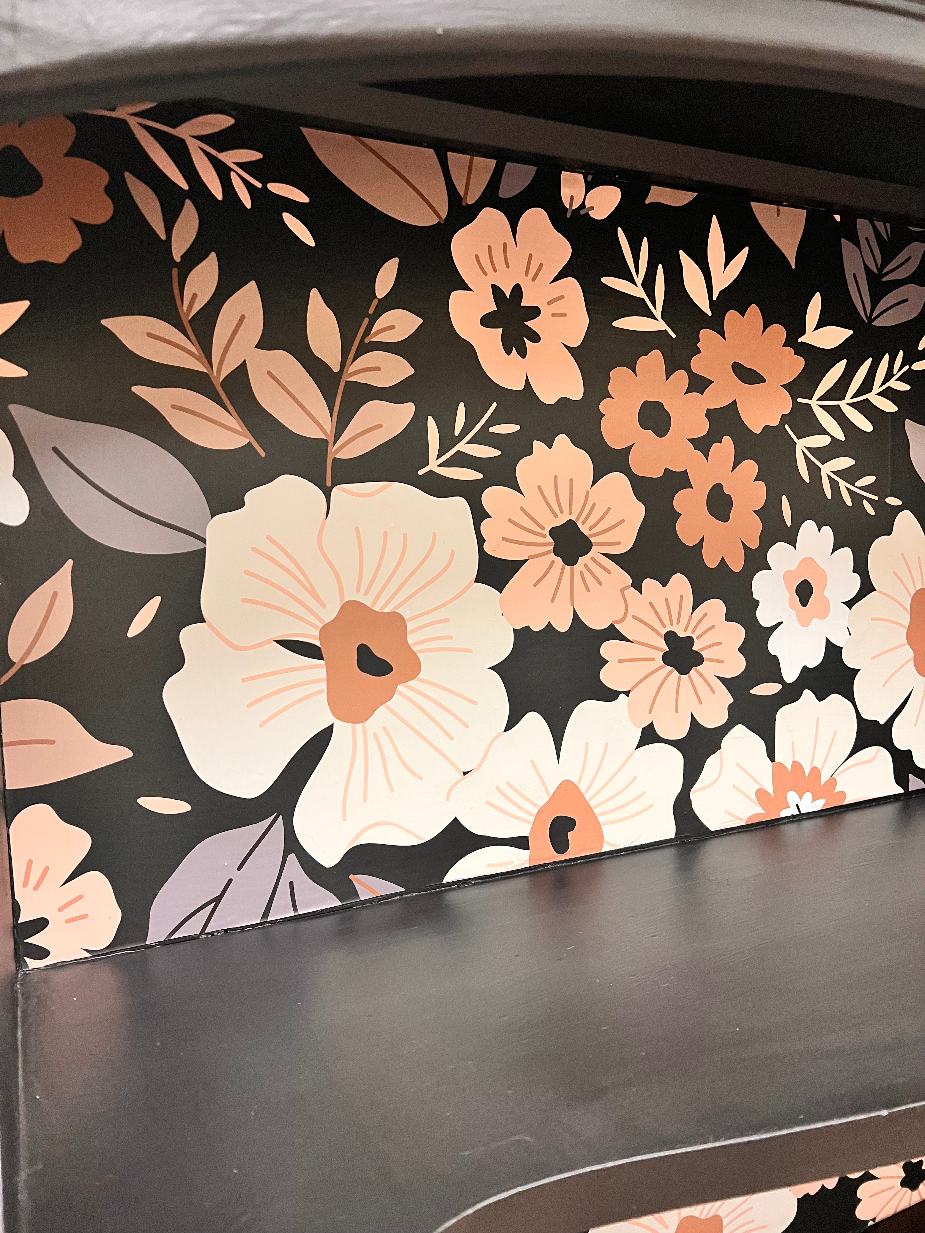 Refinished Black Hutch