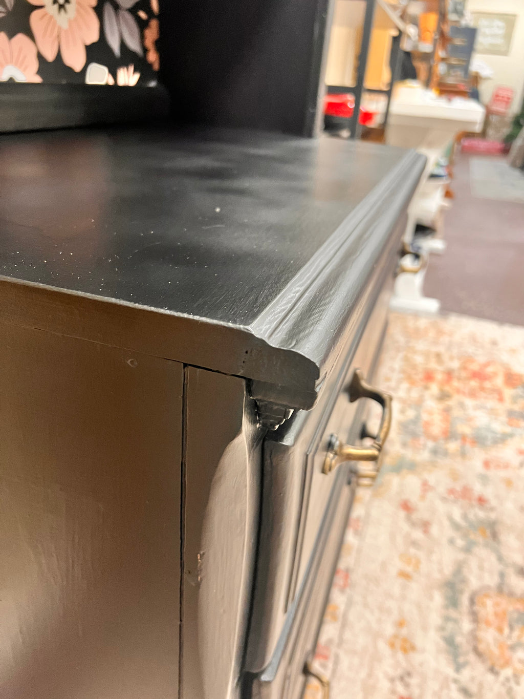 Refinished Black Hutch