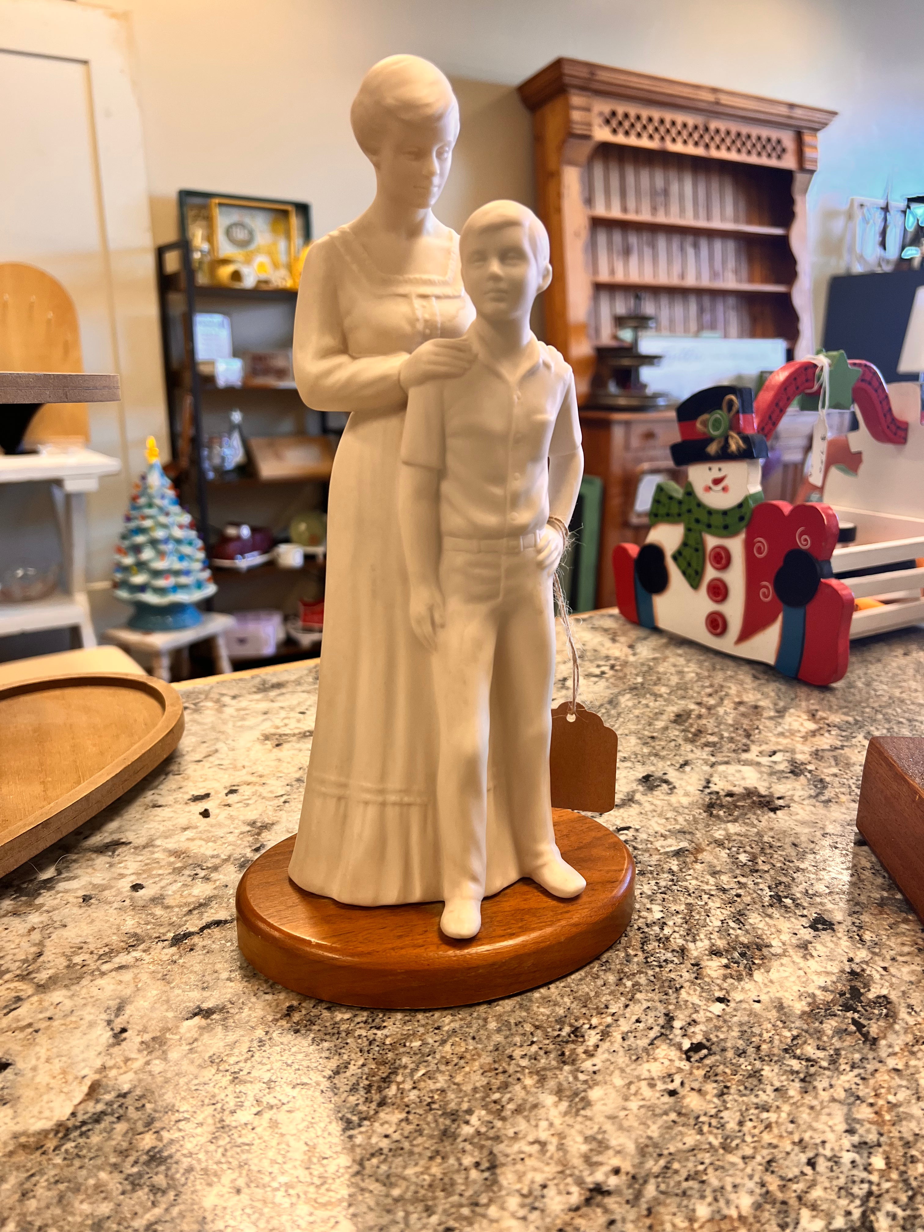 Mother Son Figurine