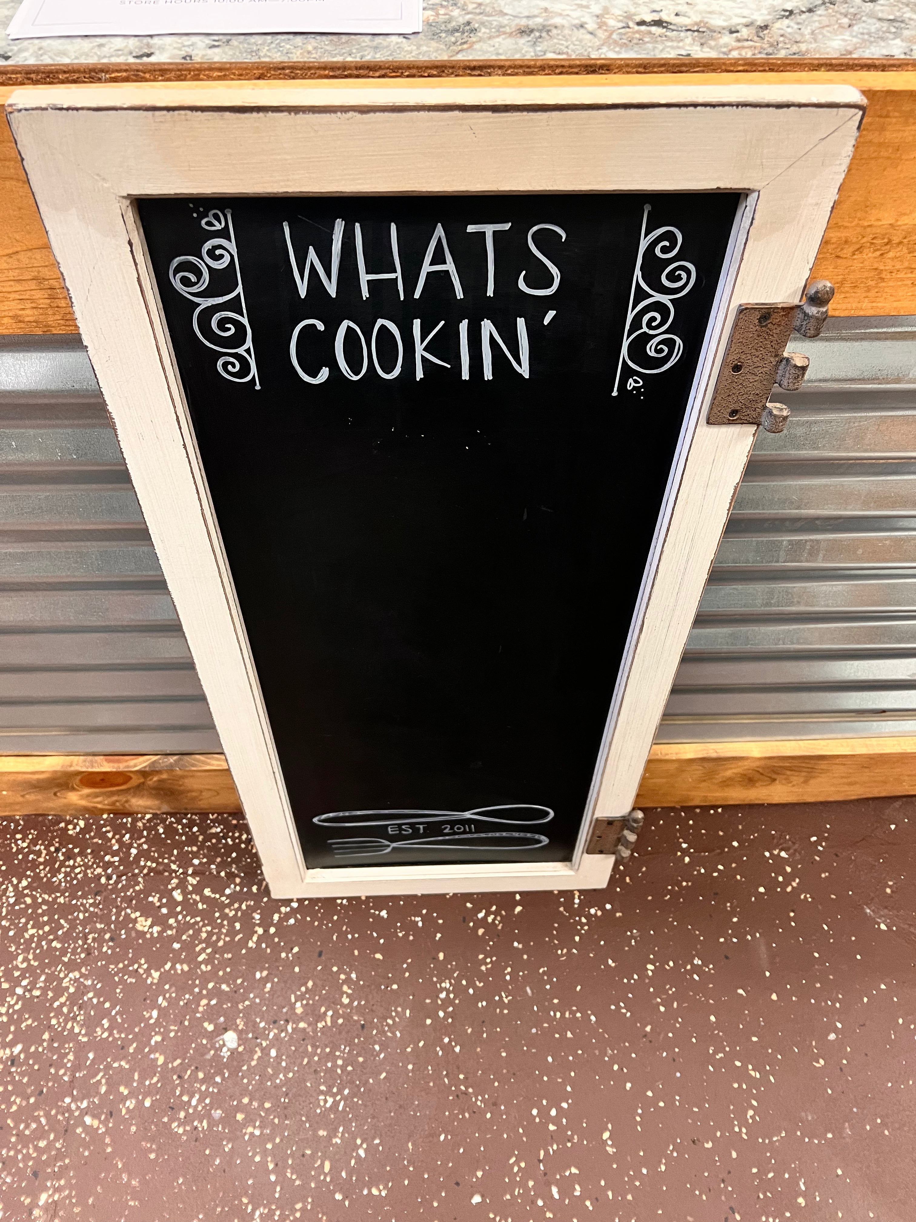 What’s Cookin Sign
