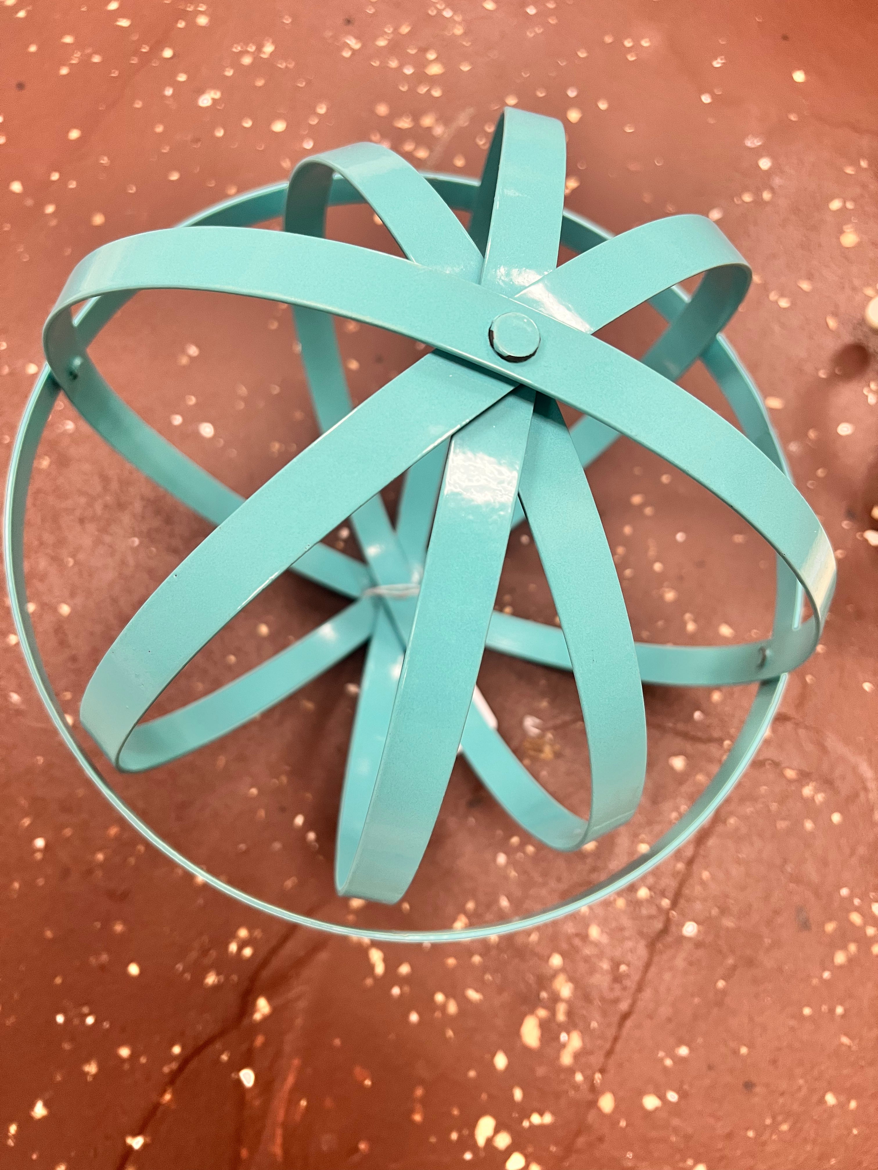 Aqua Metal Decor