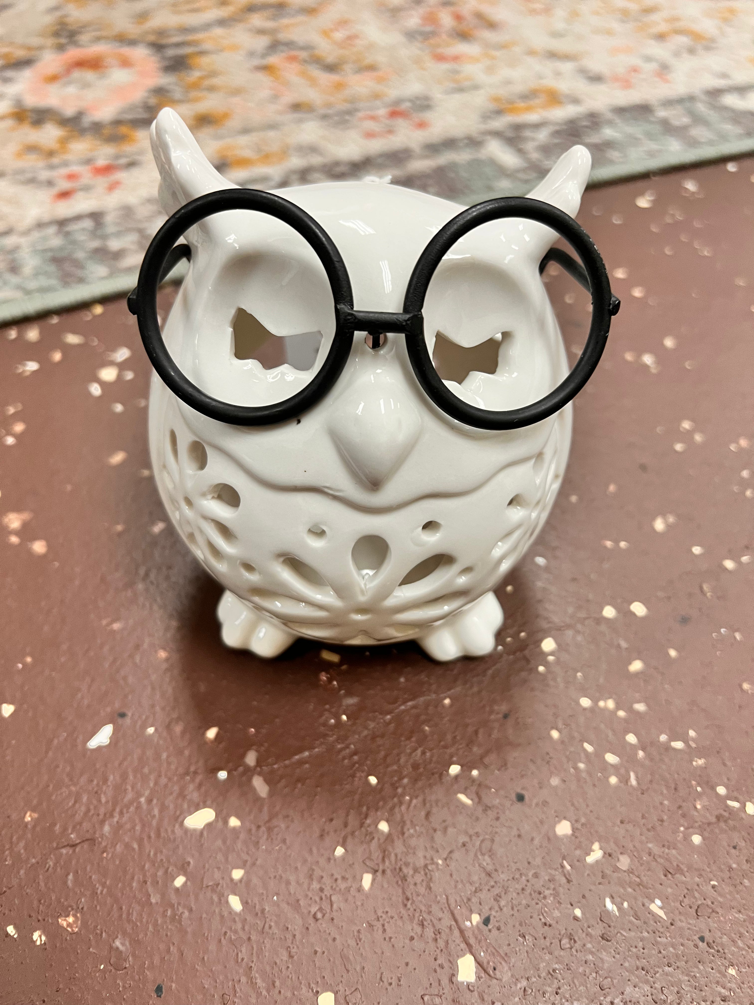 Owl Tea Light Holder