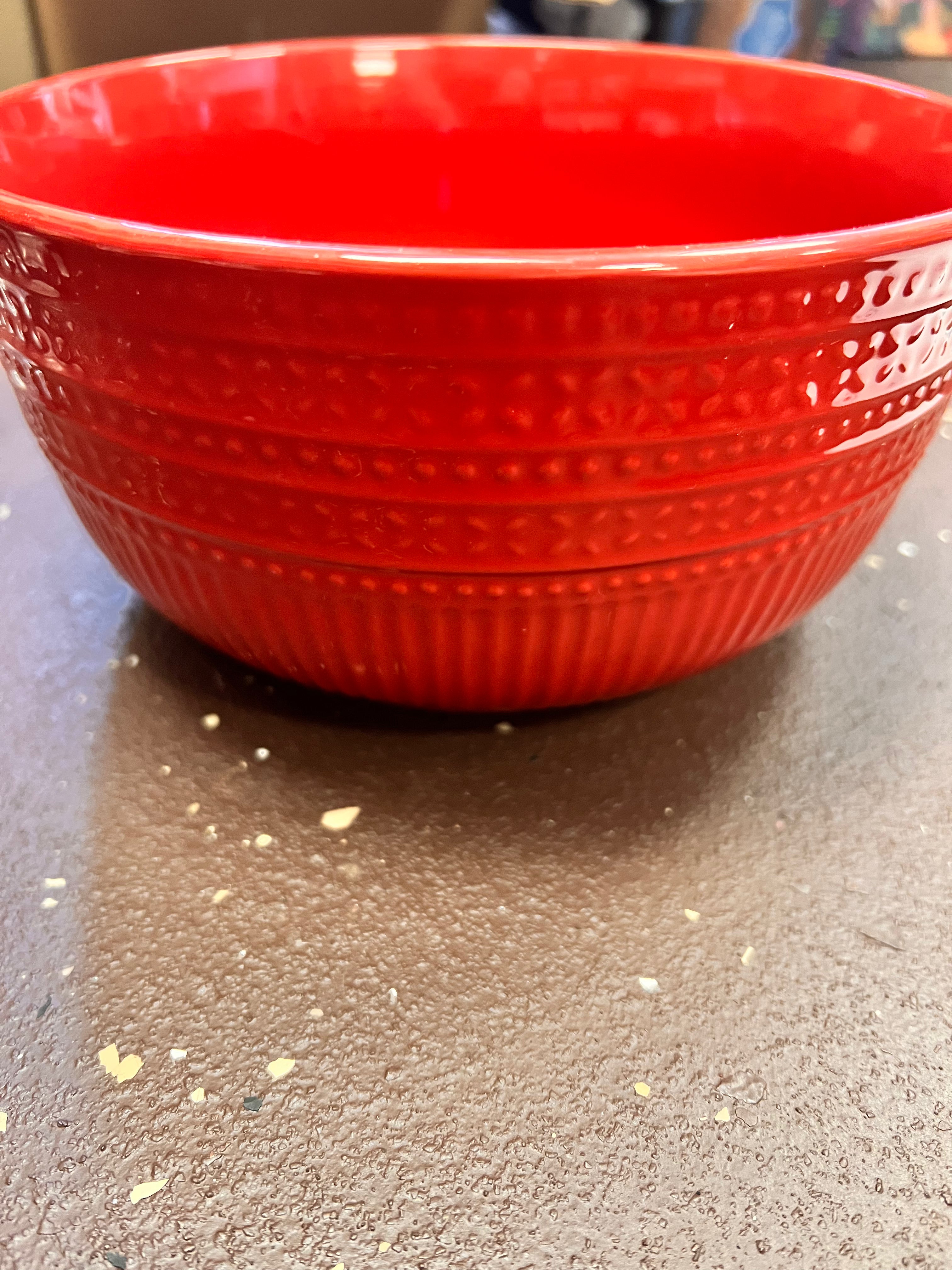 Red Serving Bowl
