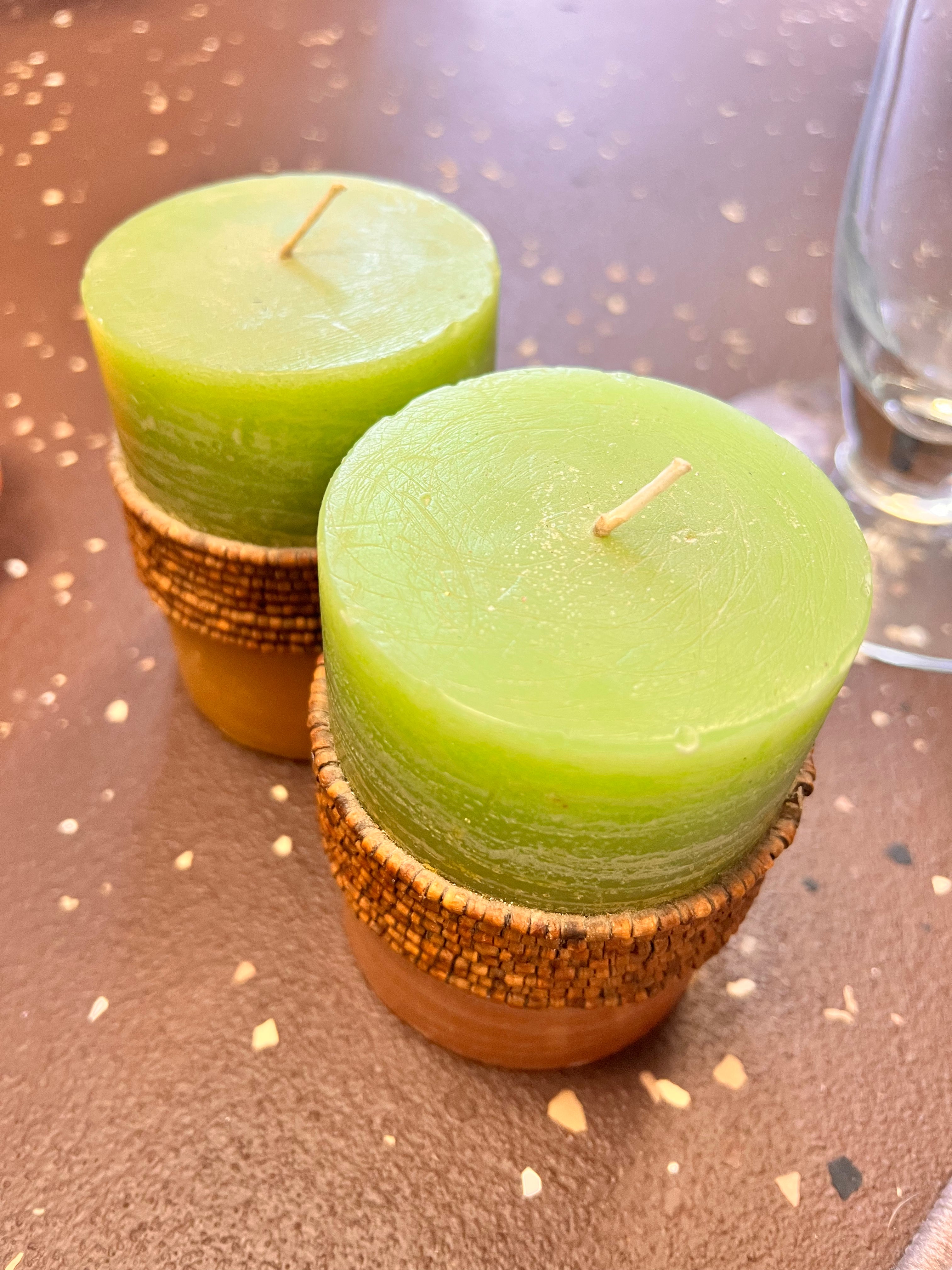 Green Candle Set