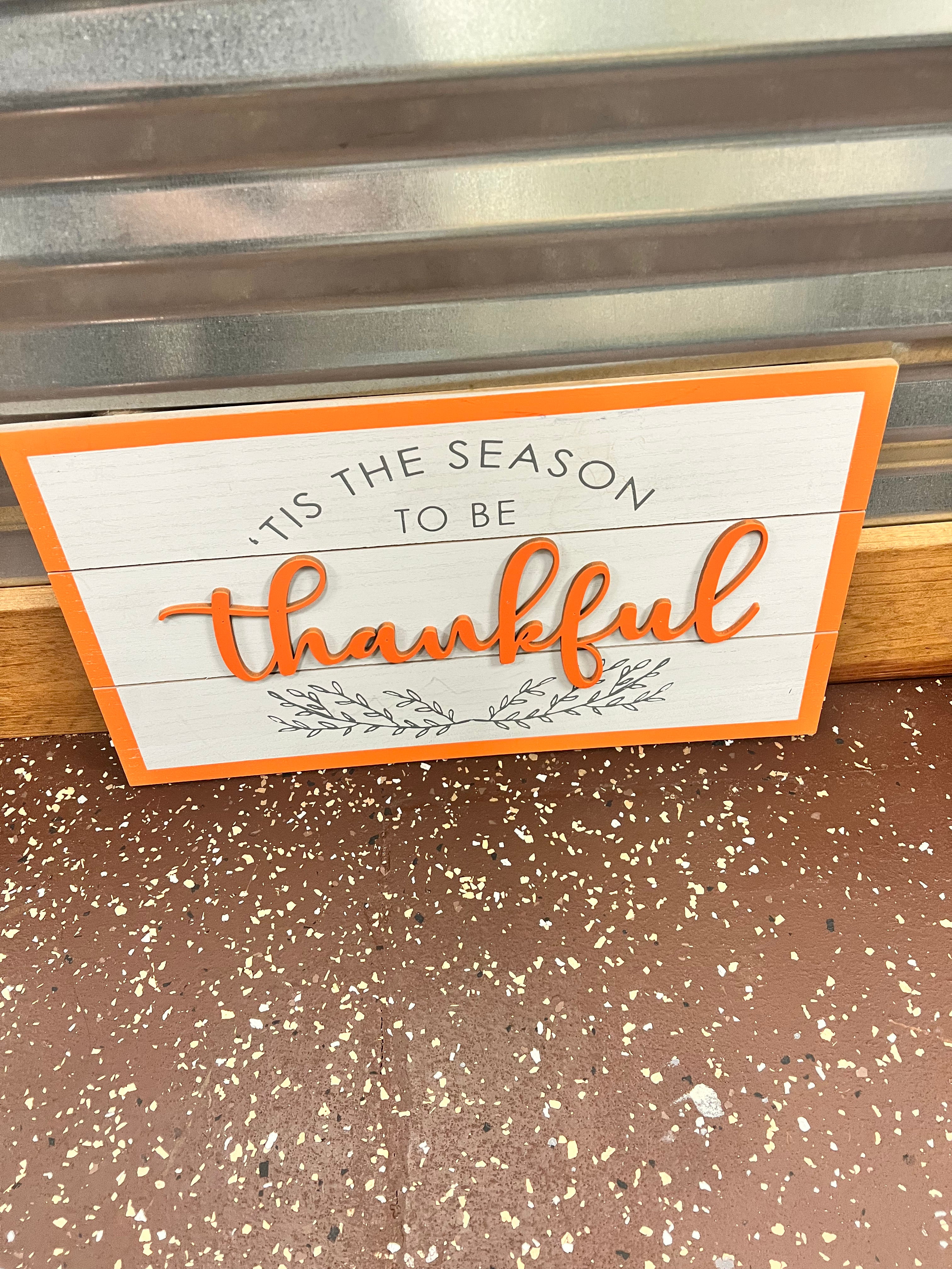 Thankful sign