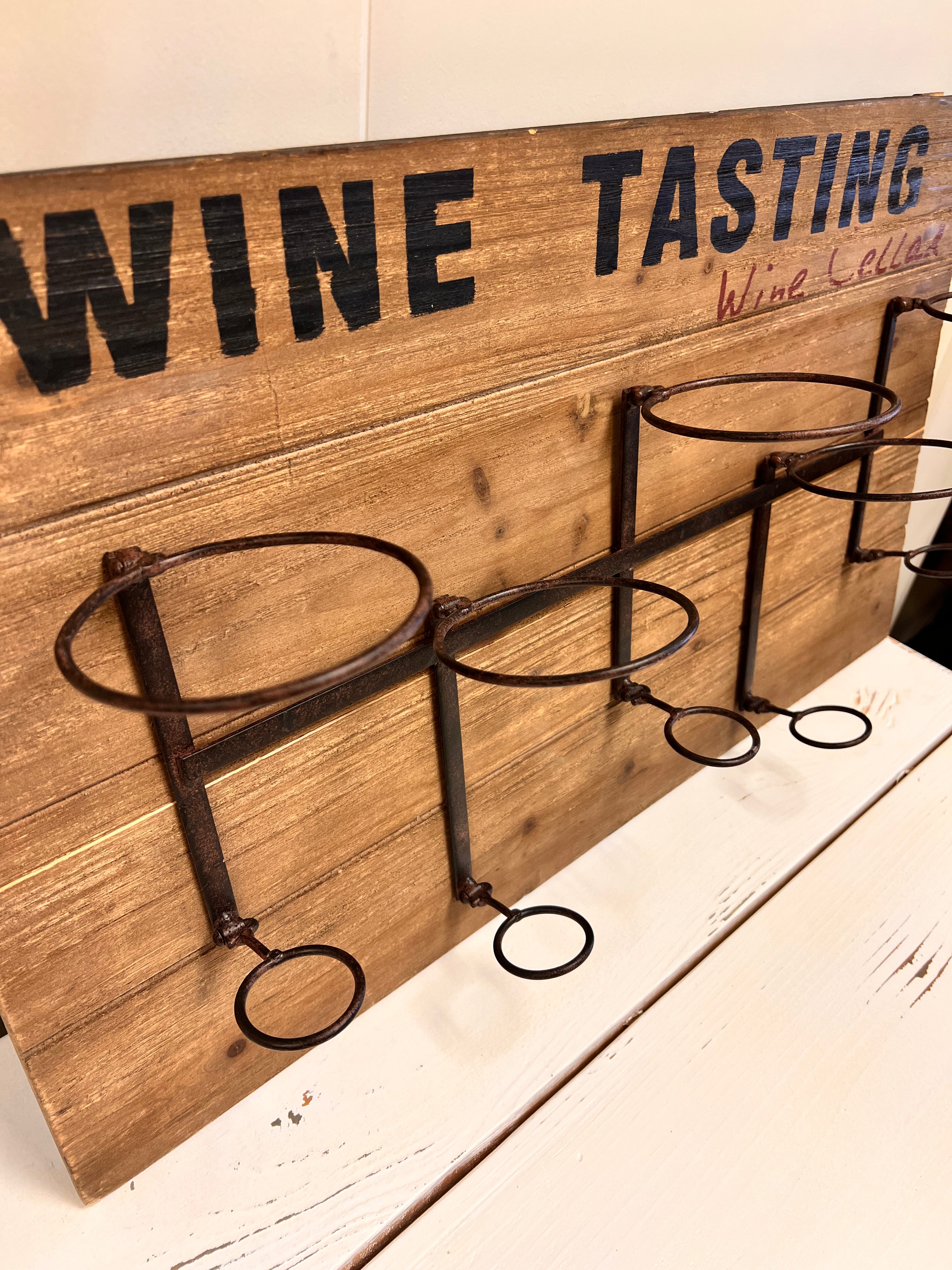 Wine Bottle Sign