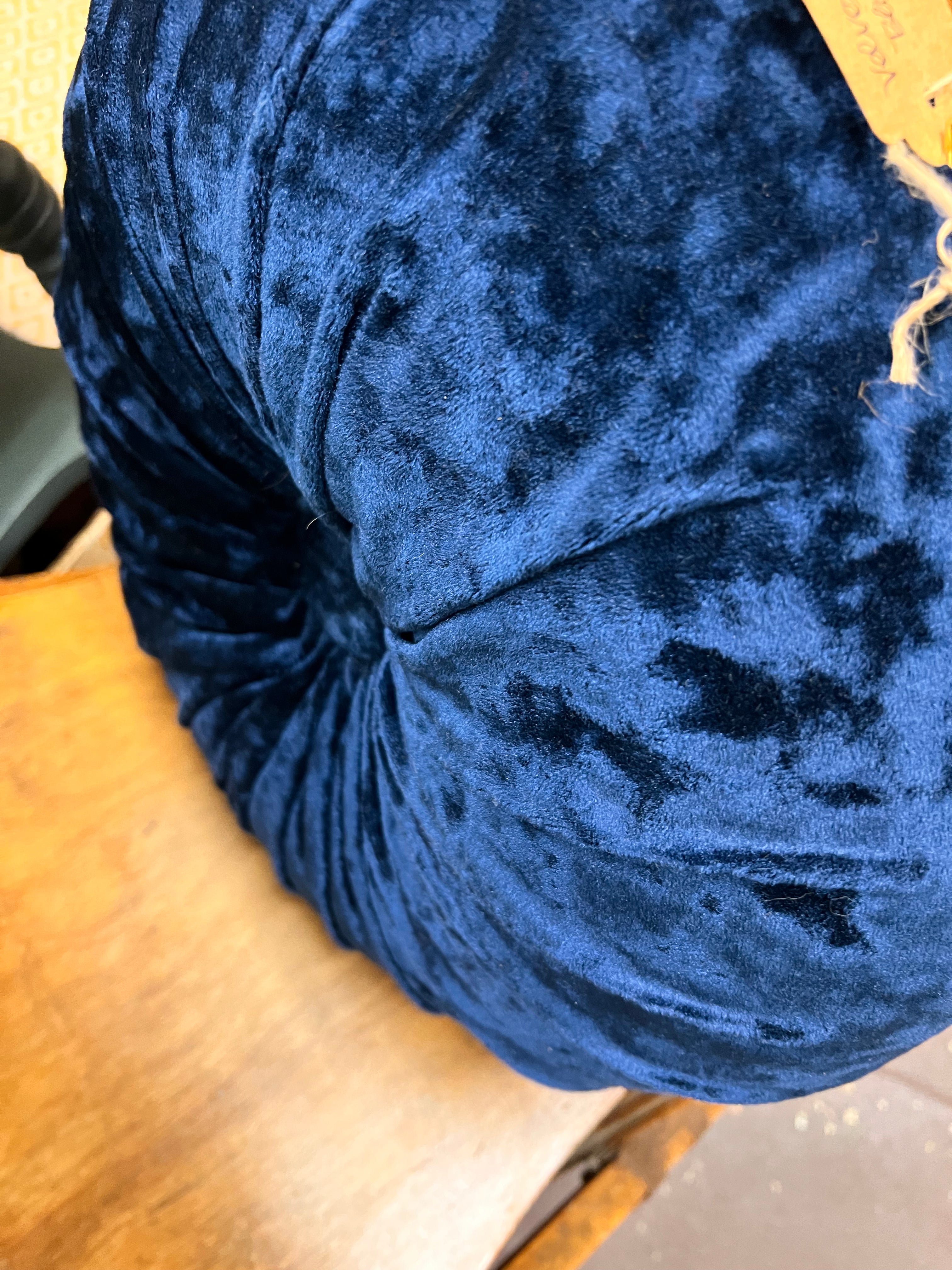 Blue Velvet Pillow