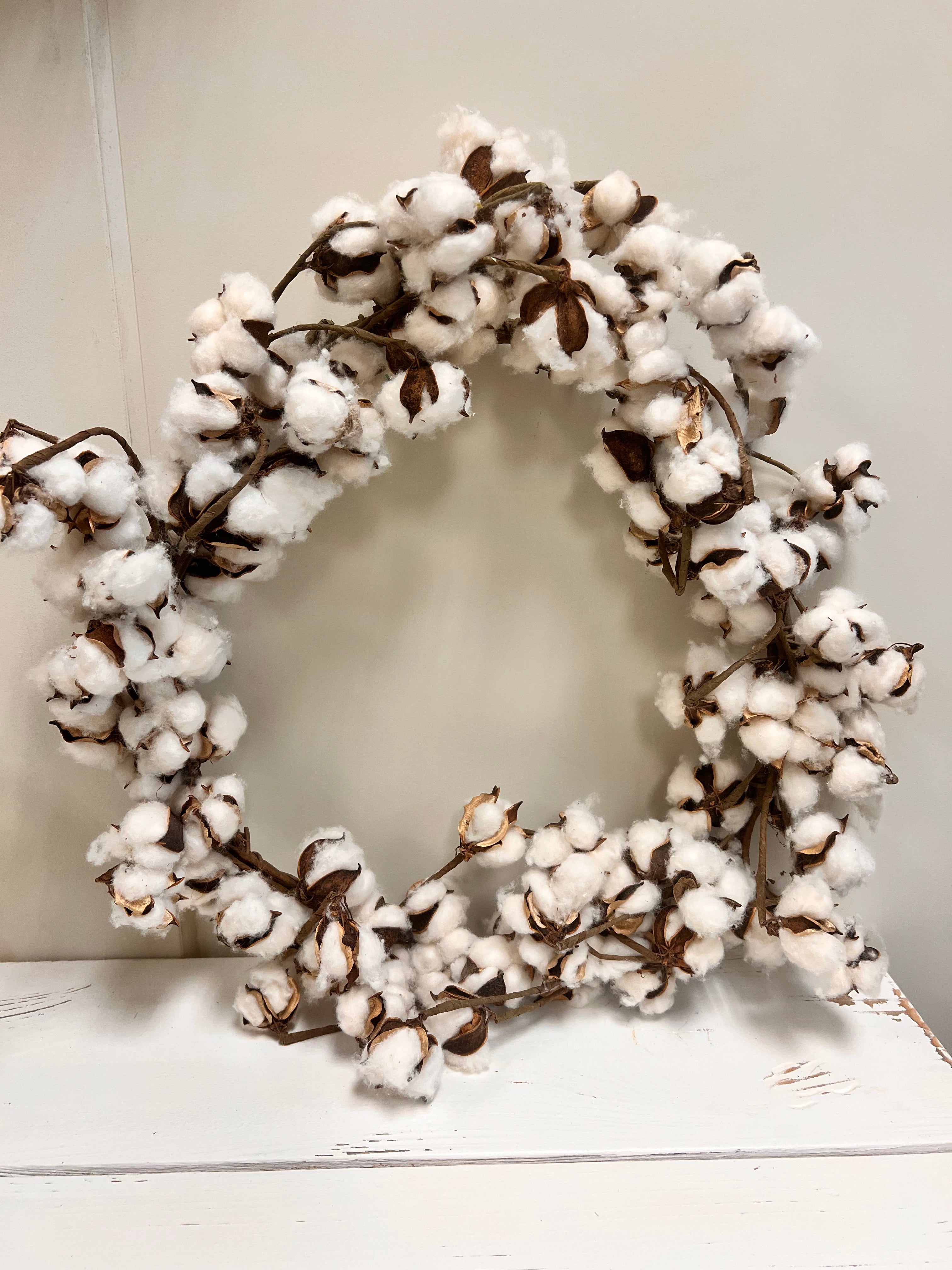 Cotton Wreath