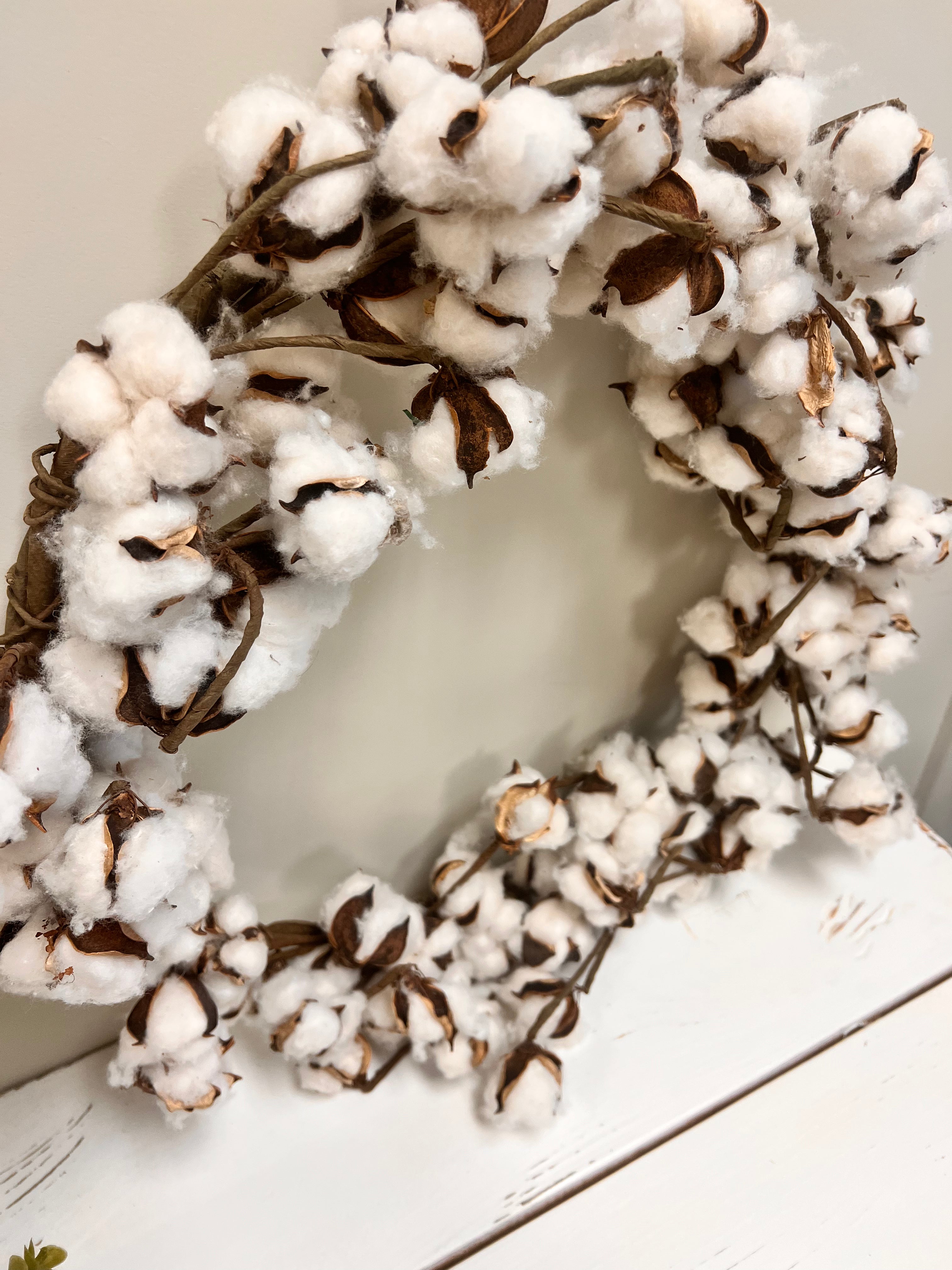 Cotton Wreath