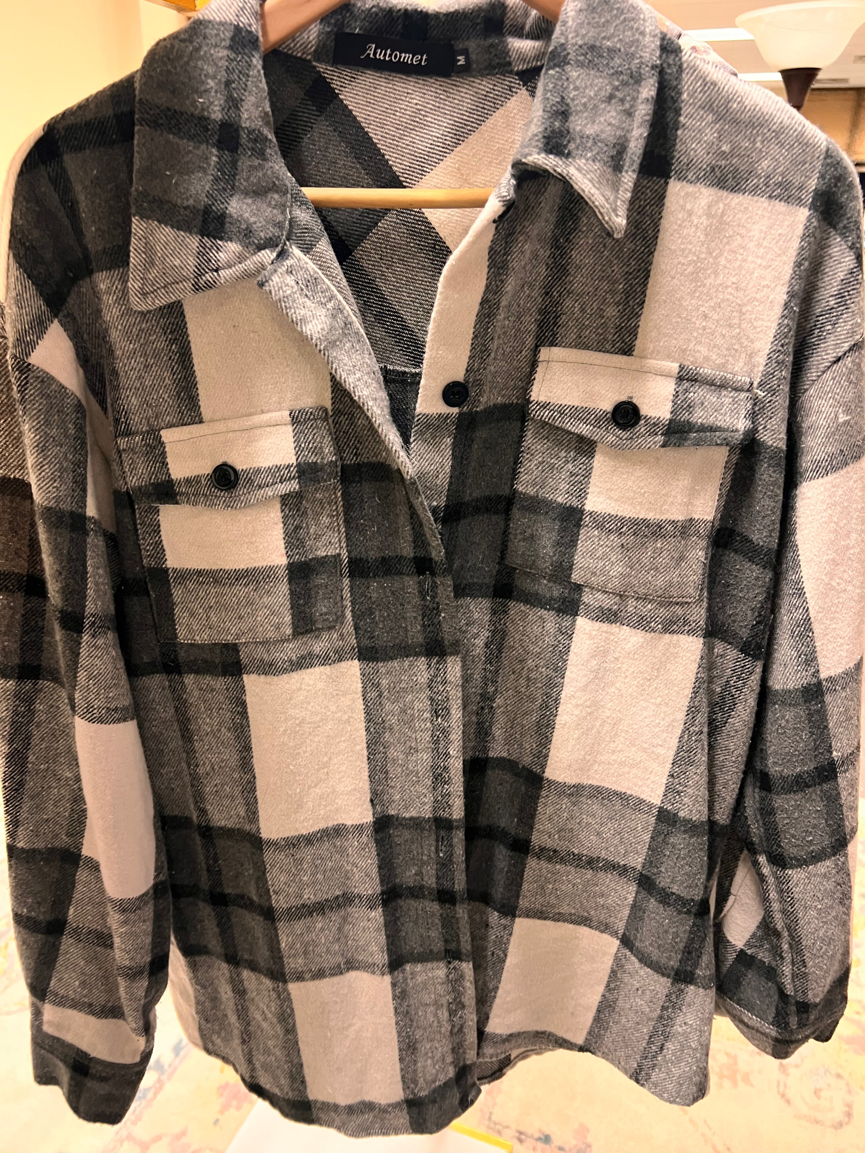 Gray Plaid M