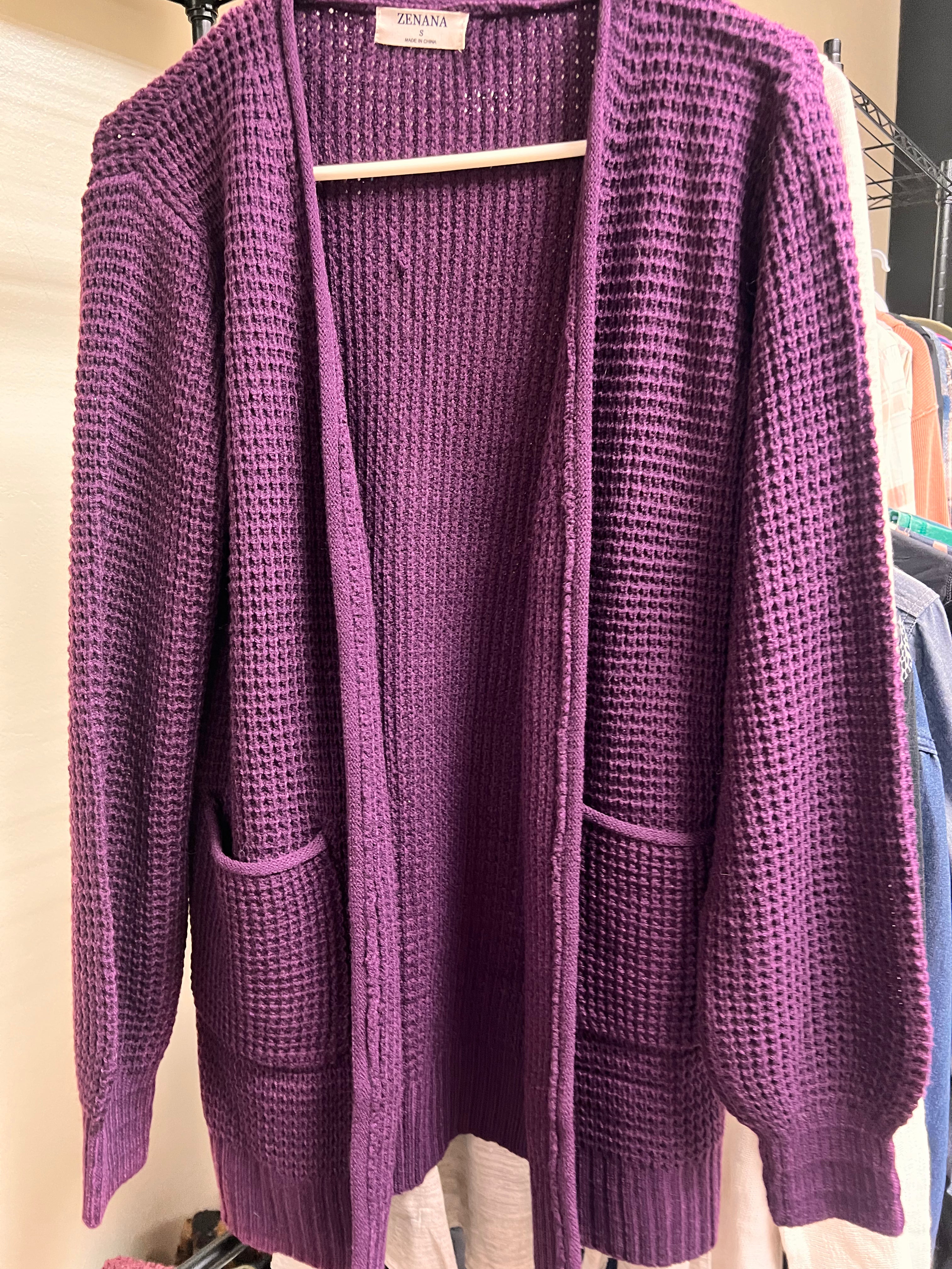 Purple Cardigan S