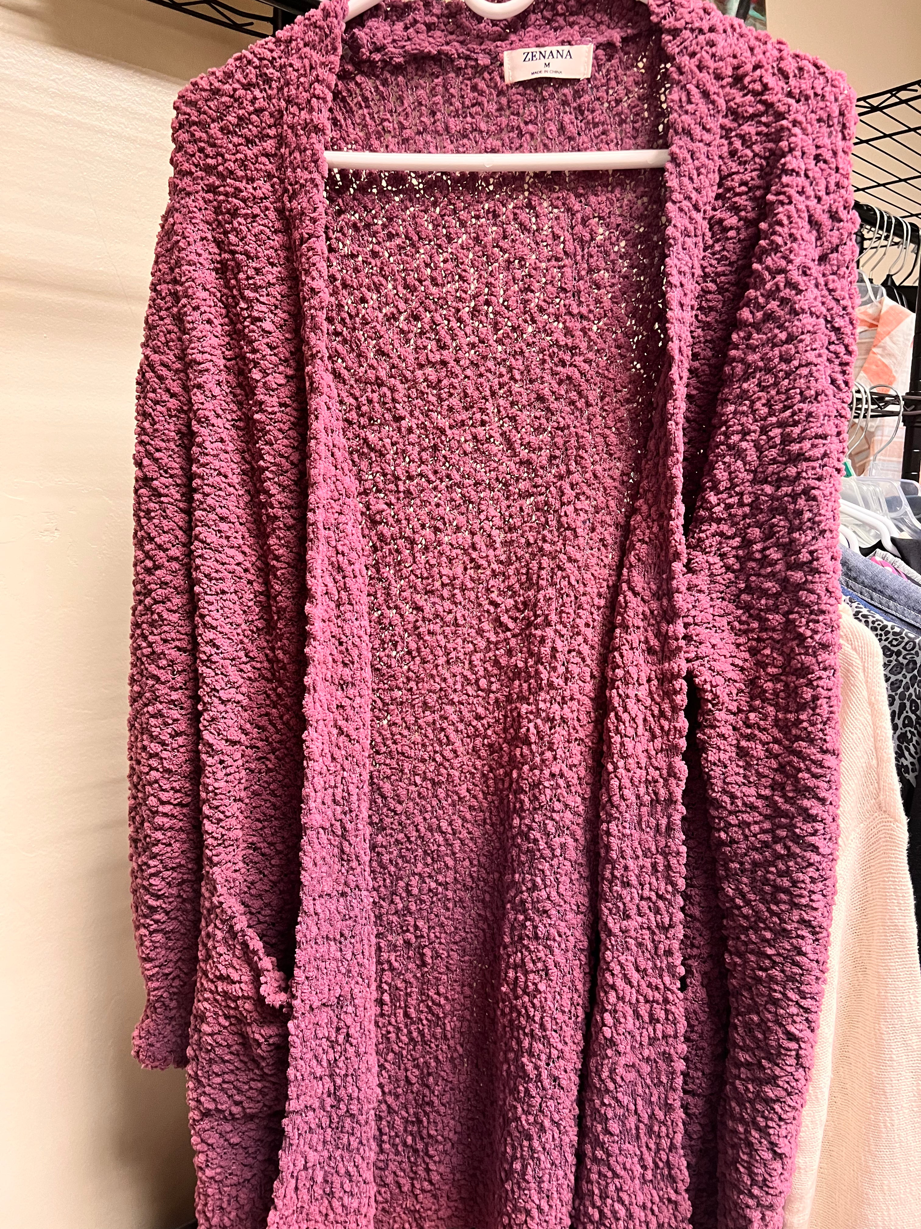 Purple Cardigan M