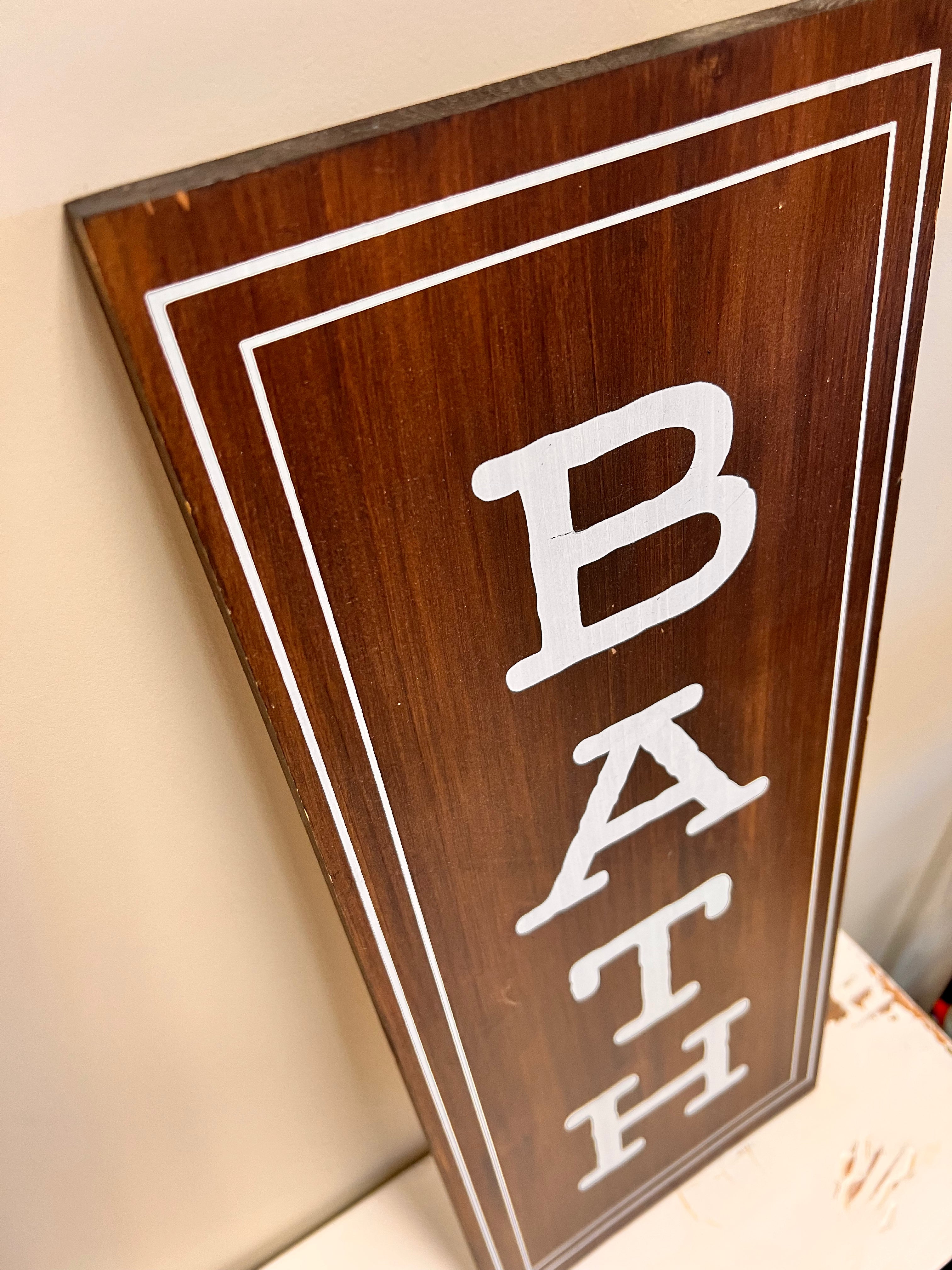 Bath Sign