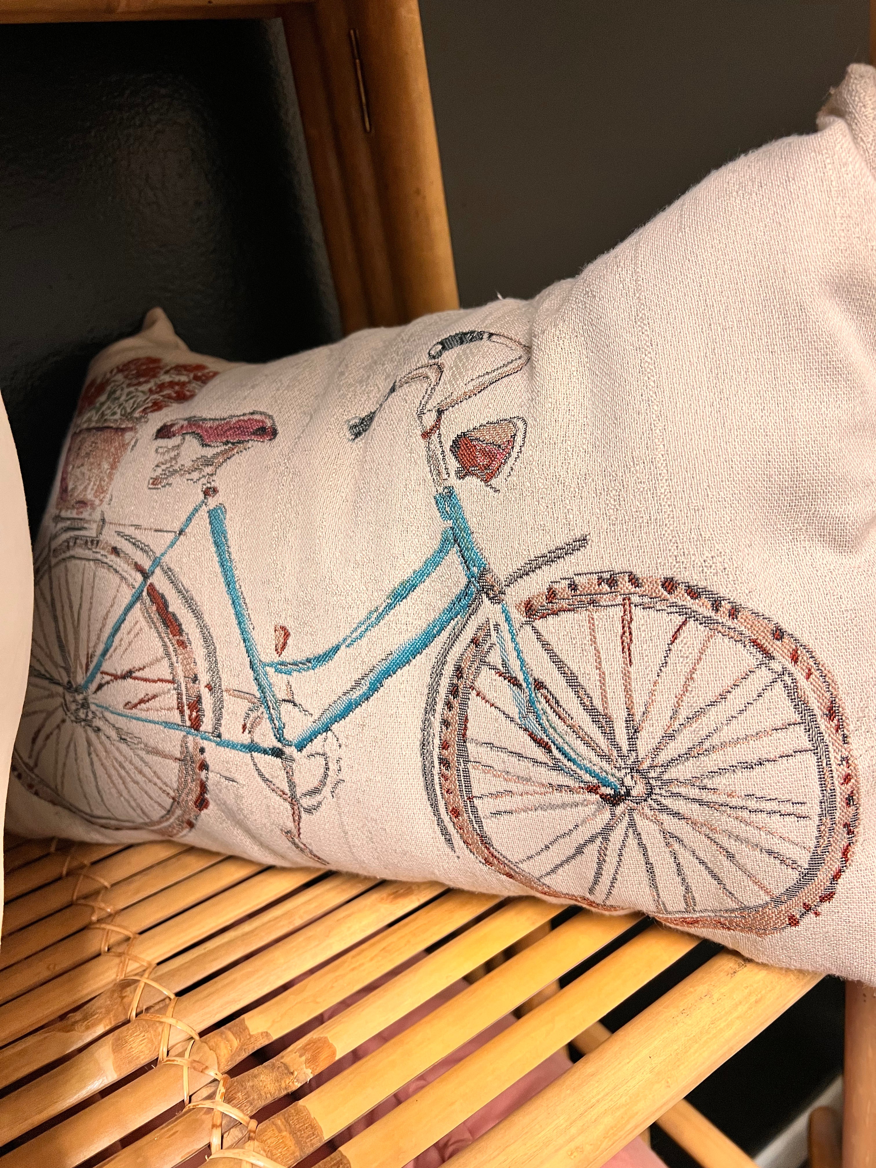 Blue Bike Pillow