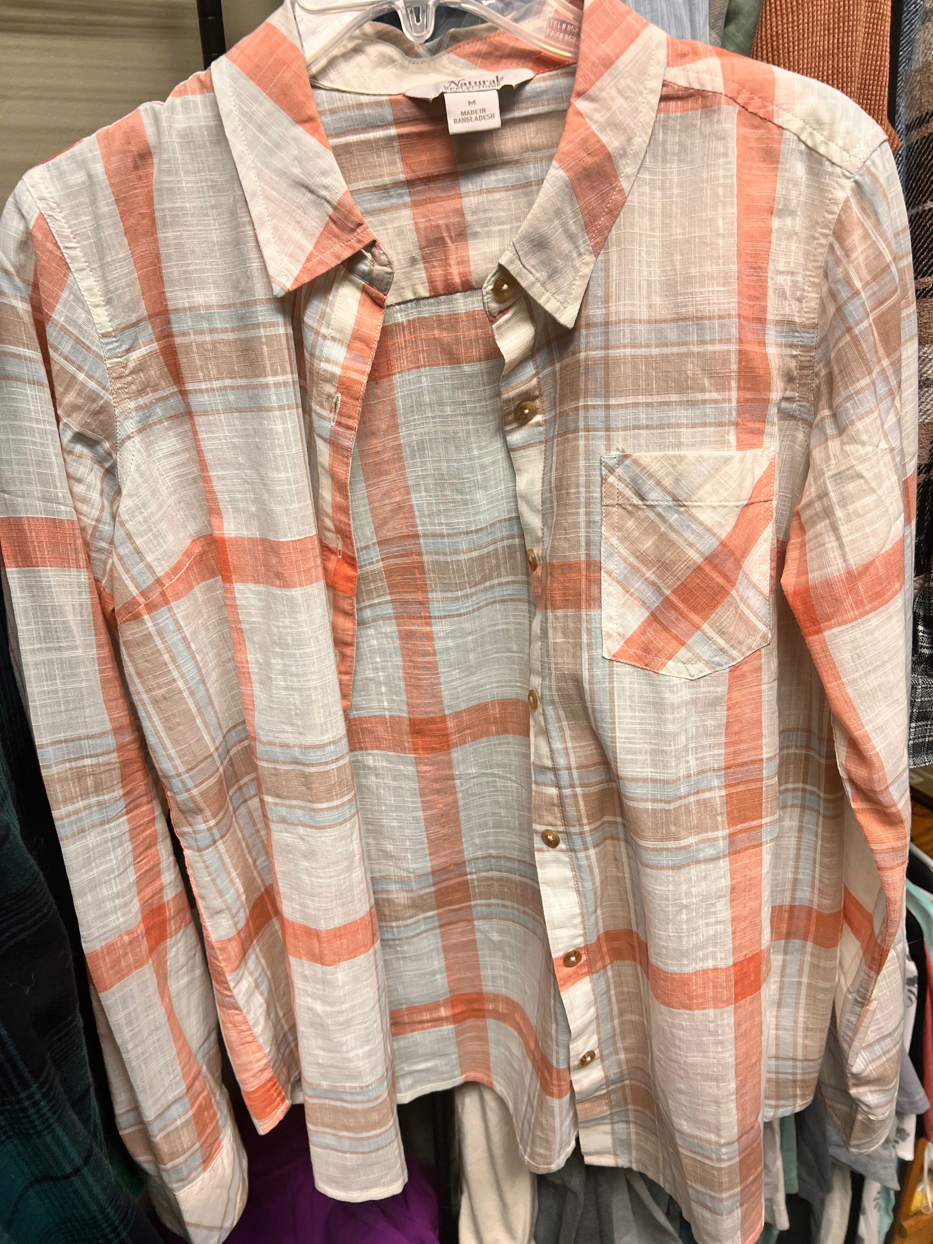 Orange Plaid M