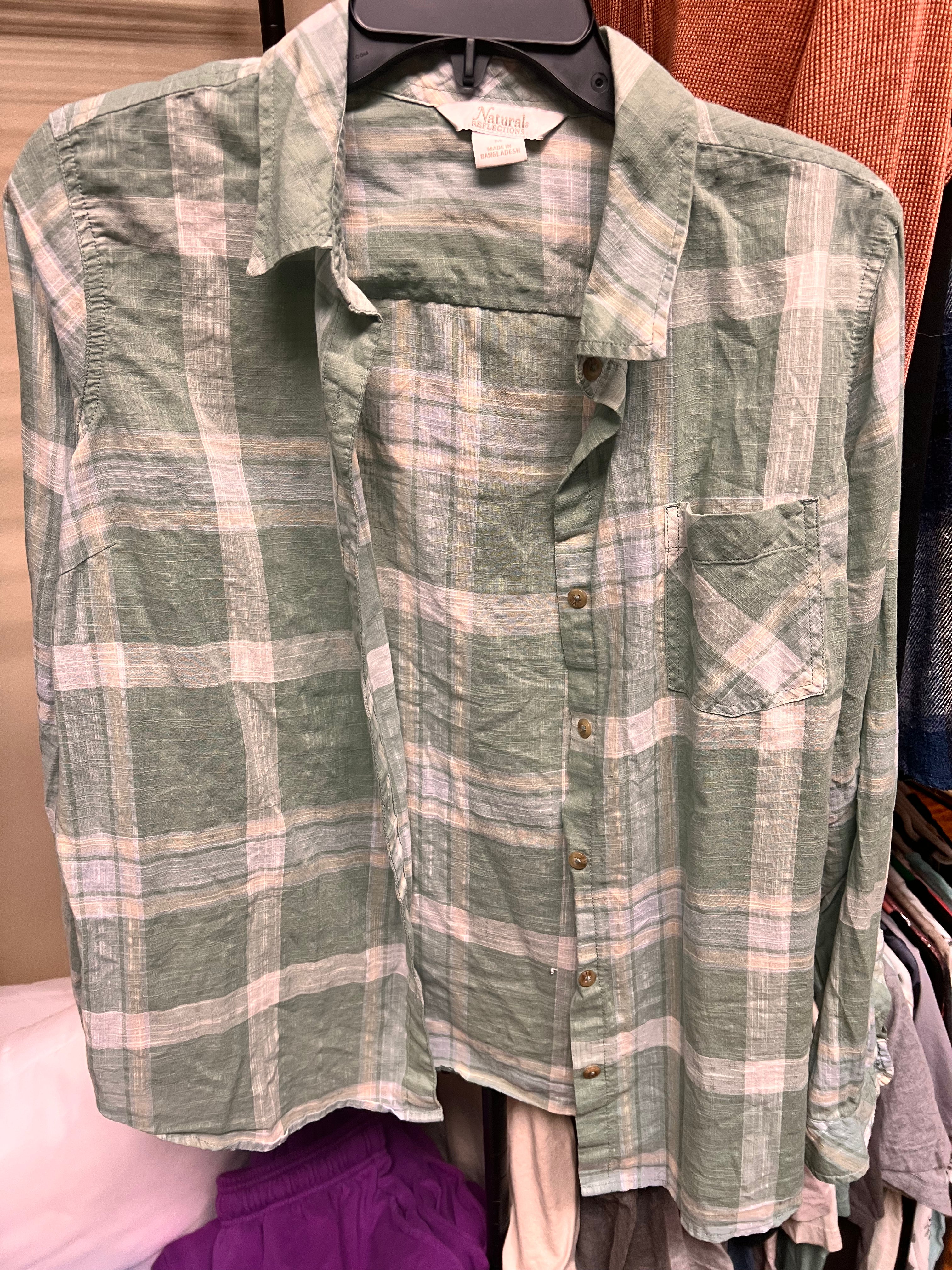 Green Plaid M