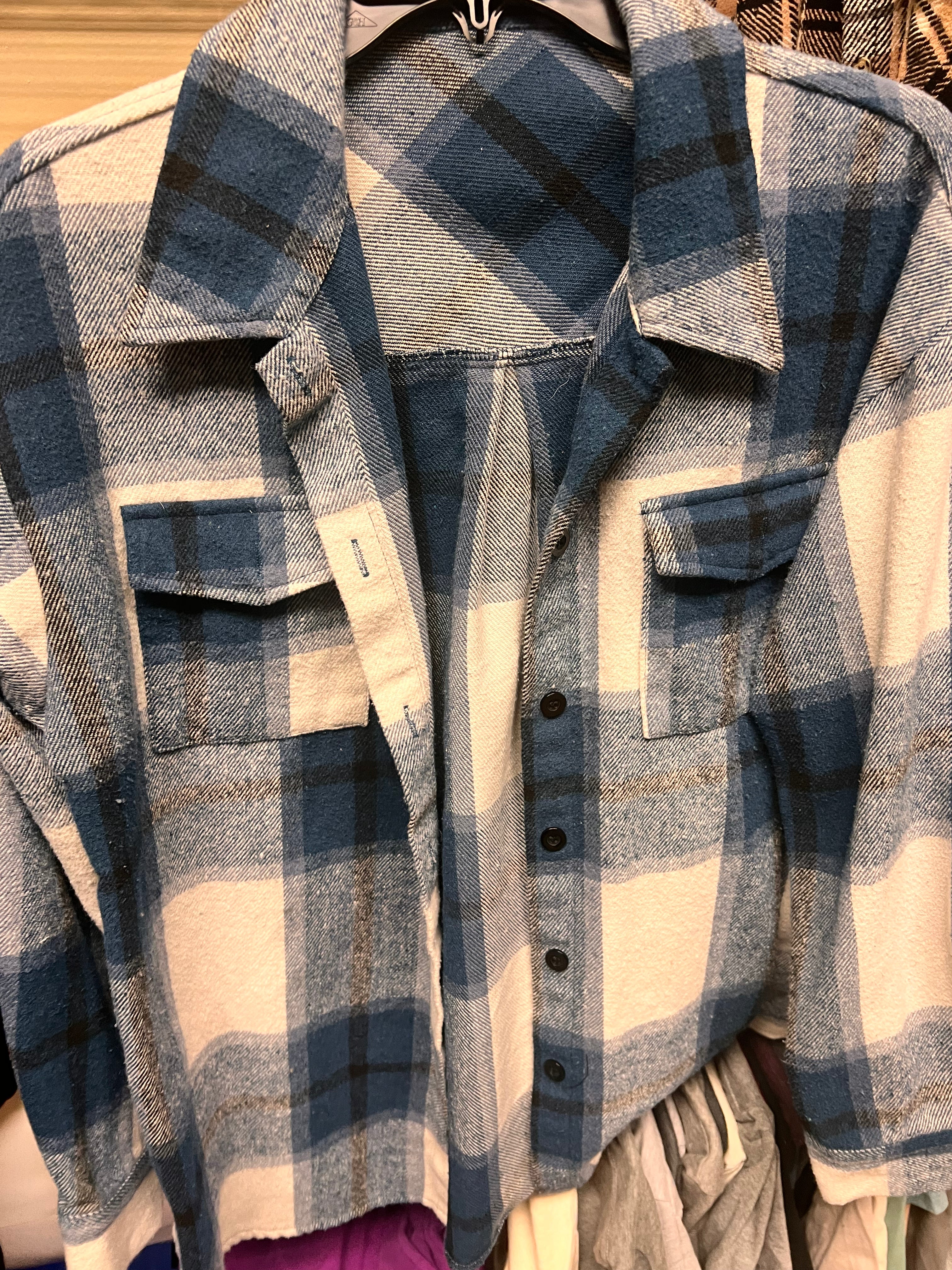 Blue Plaid M
