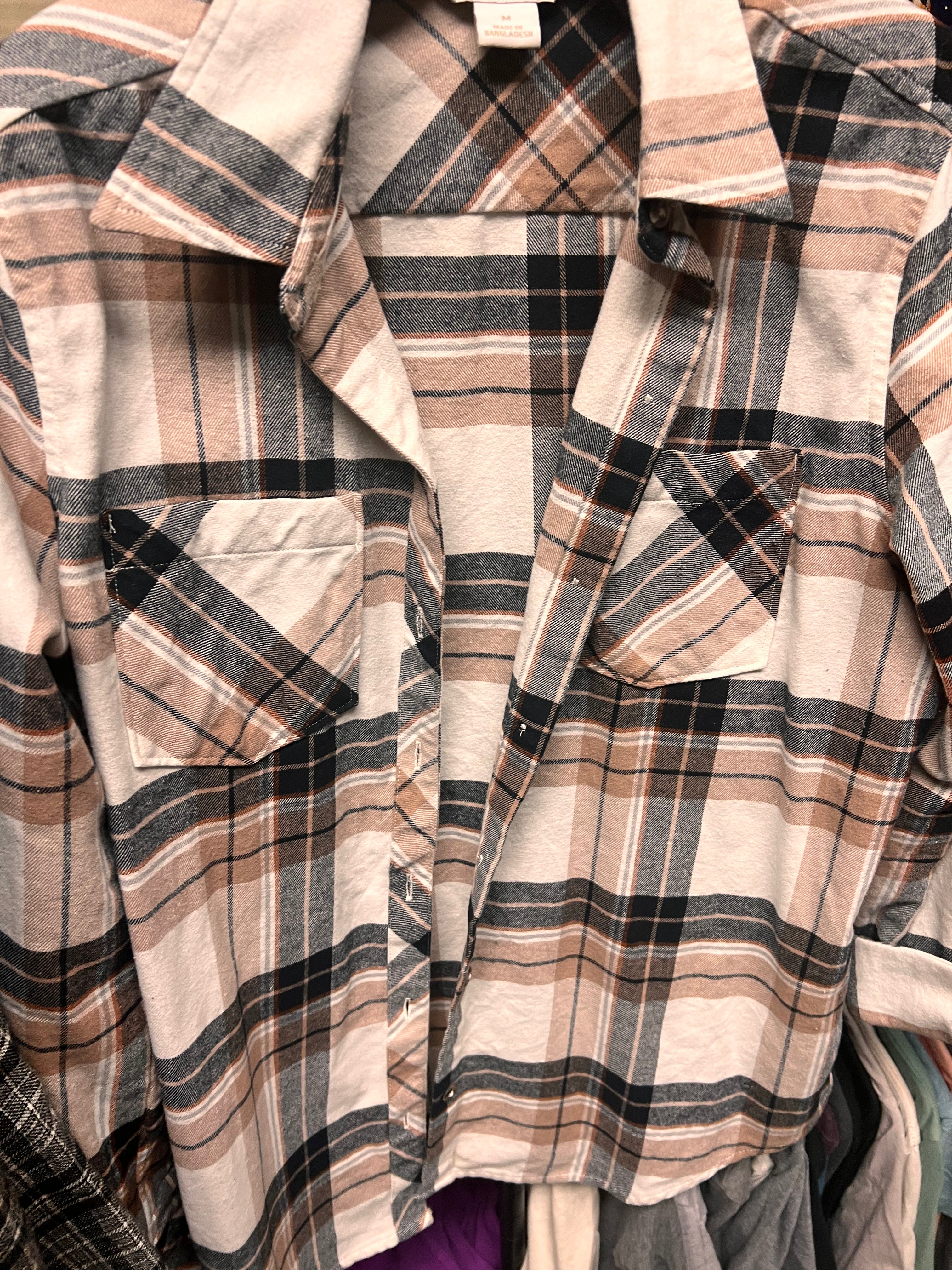 Tan Plaid M