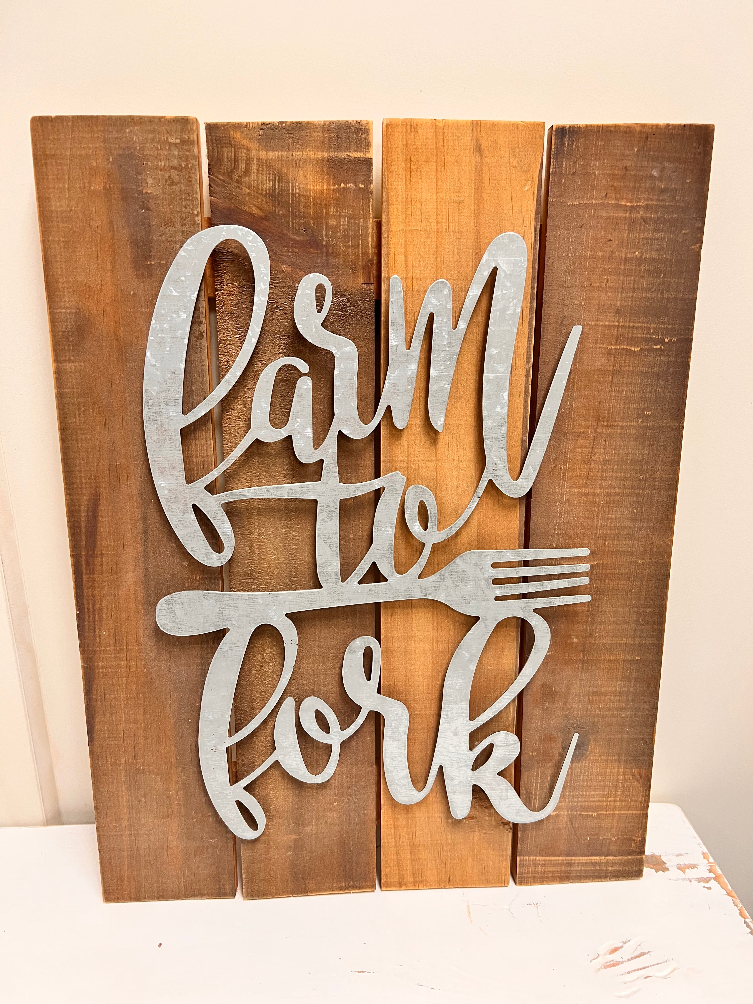 Farm to Fork Sign