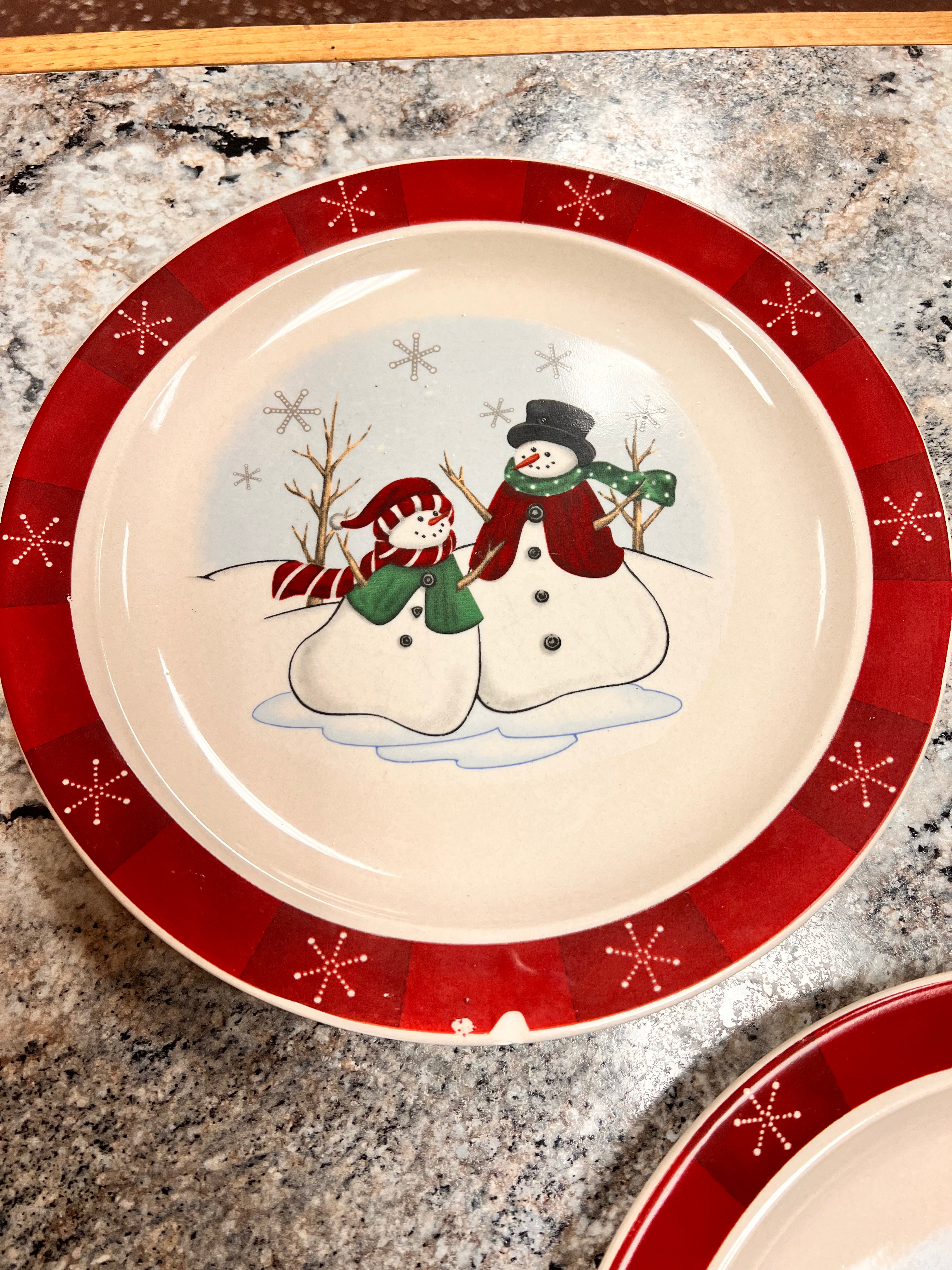 Snowman Plate