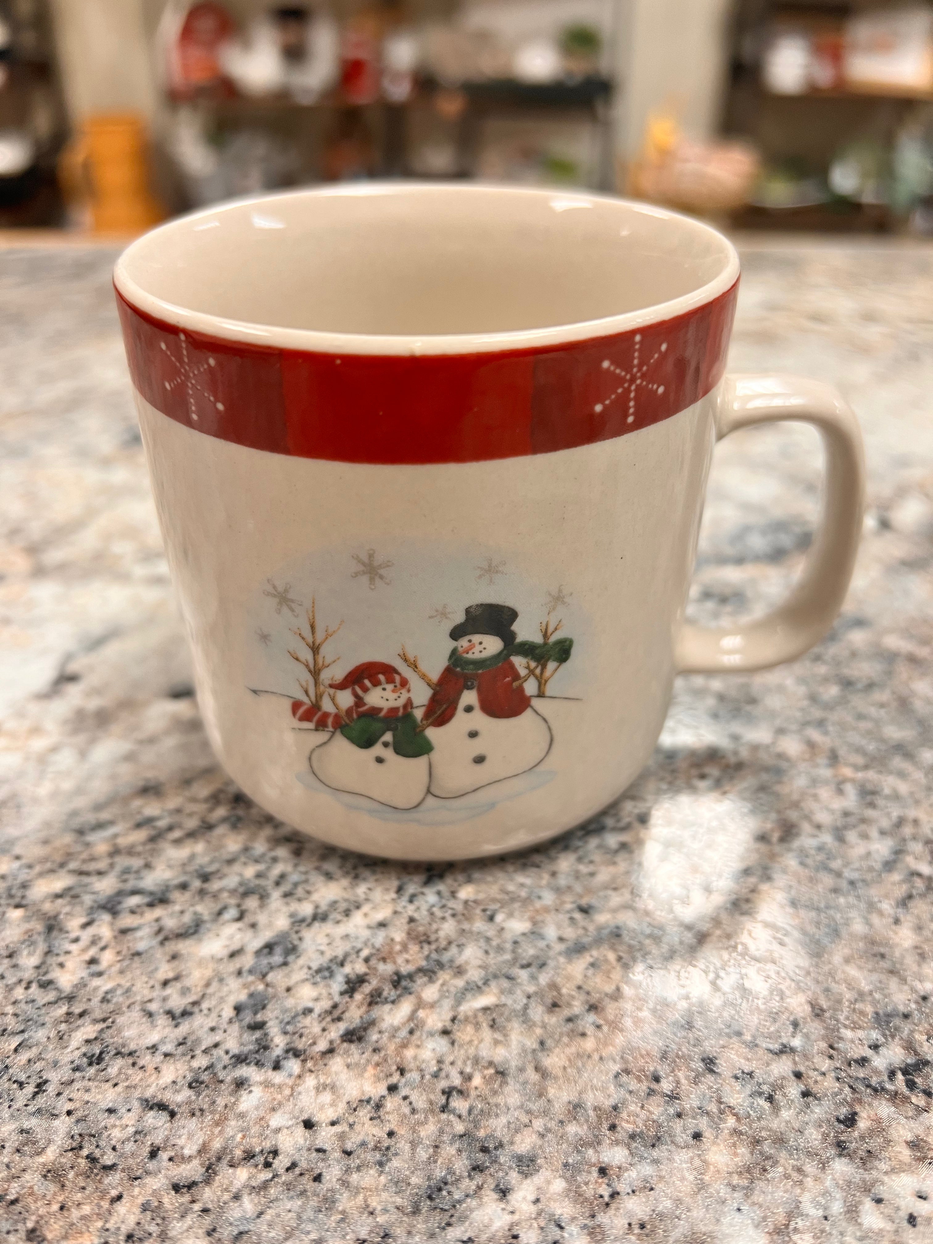 Snowman Stoneware Cup