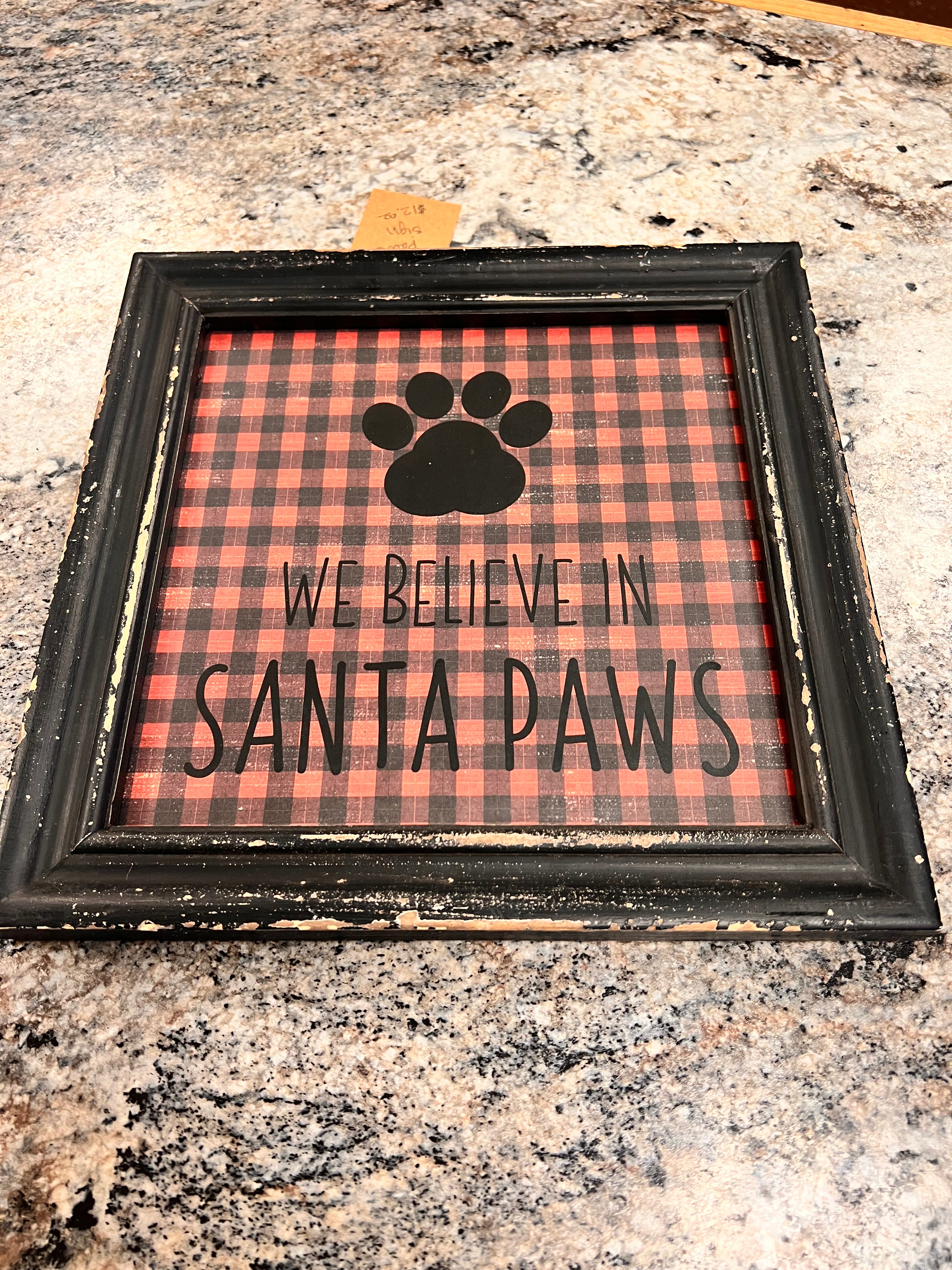 Santa Paws Sign
