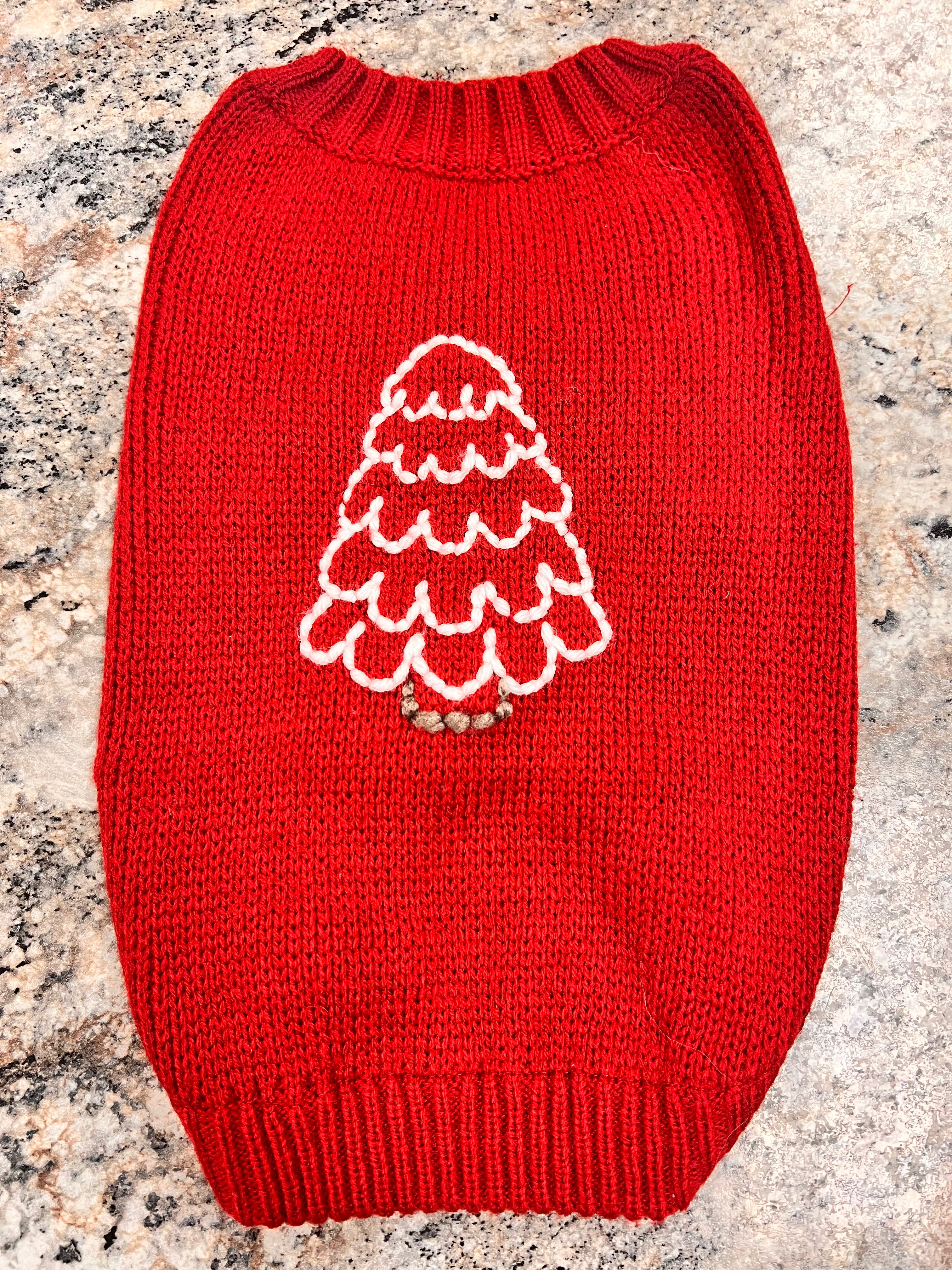 Embroidered Pet Sweater