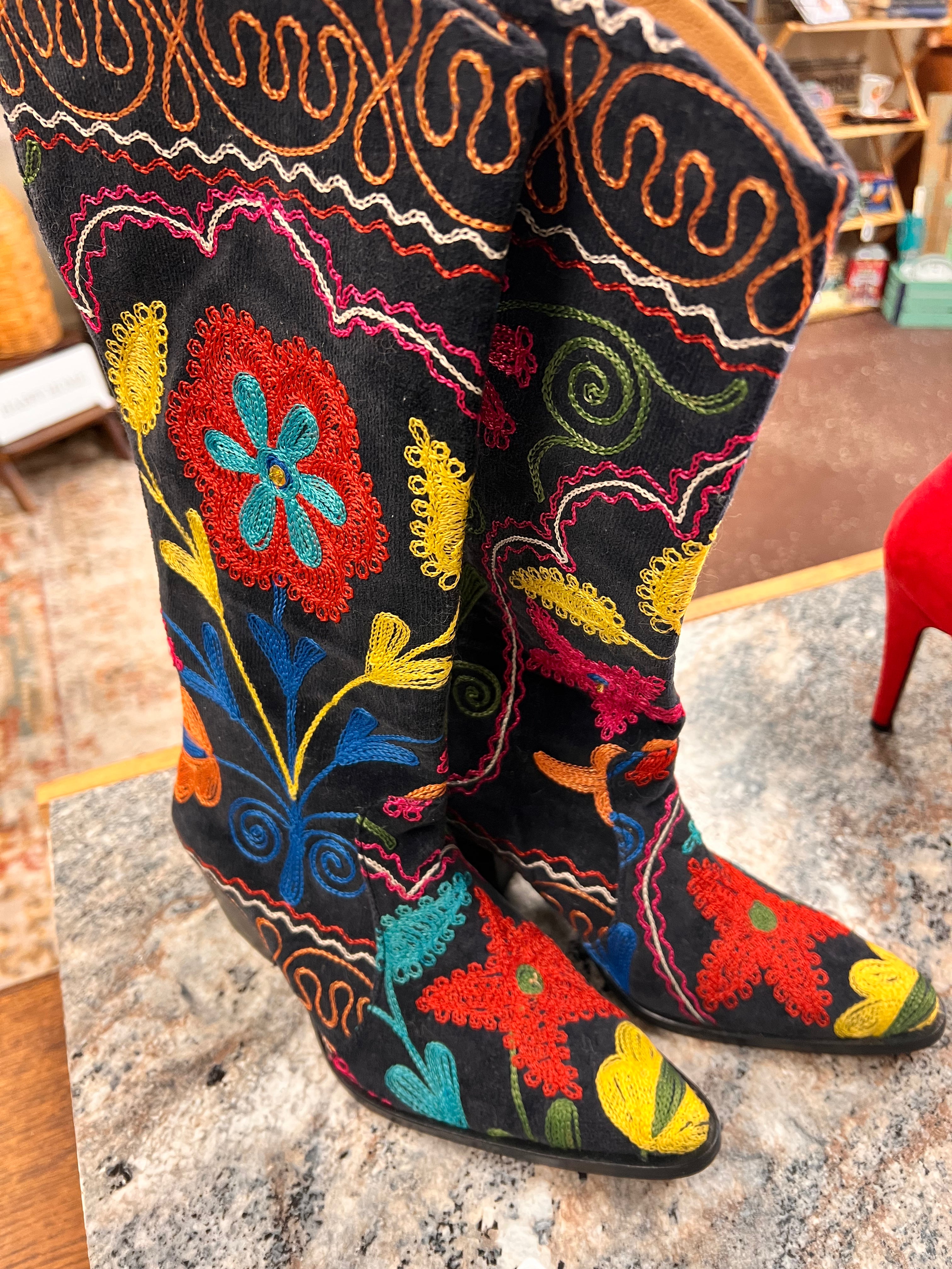 Embroidered Cowboy Boots