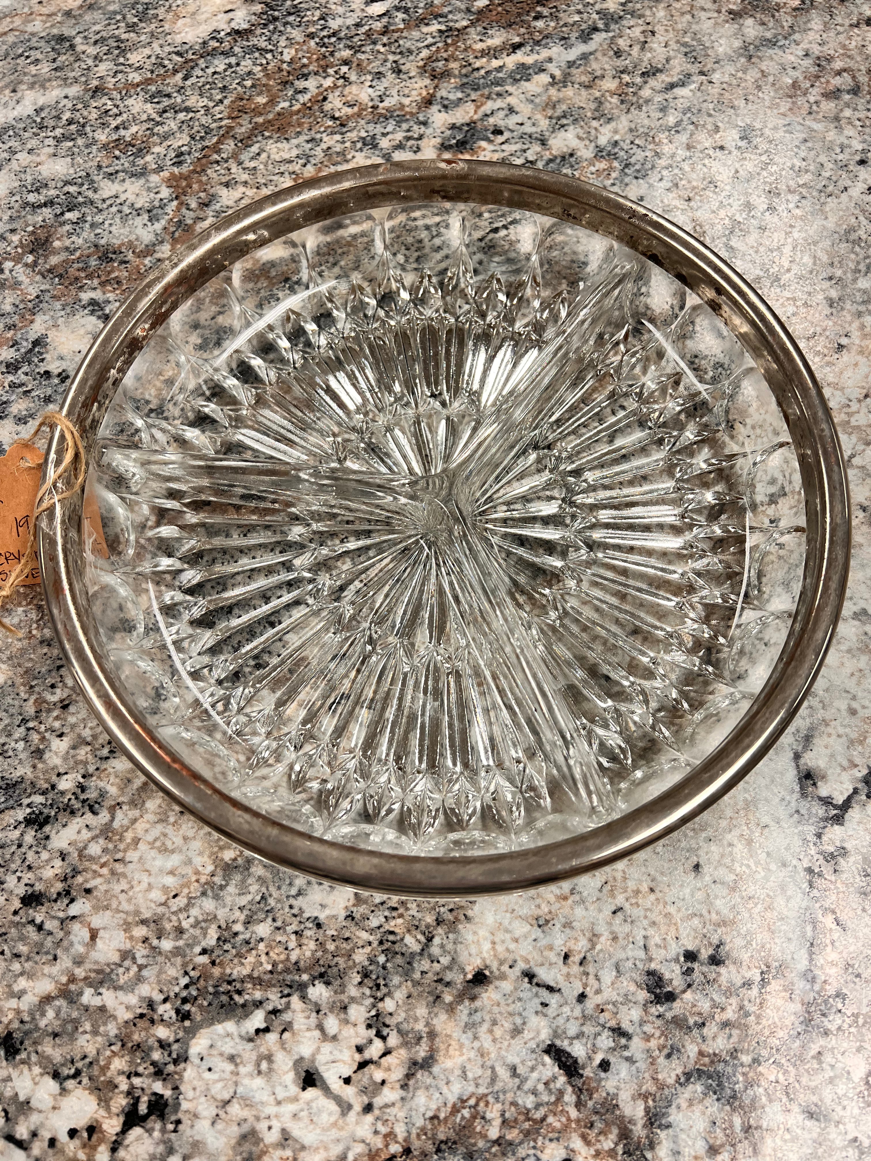 Crystal Silver Tray