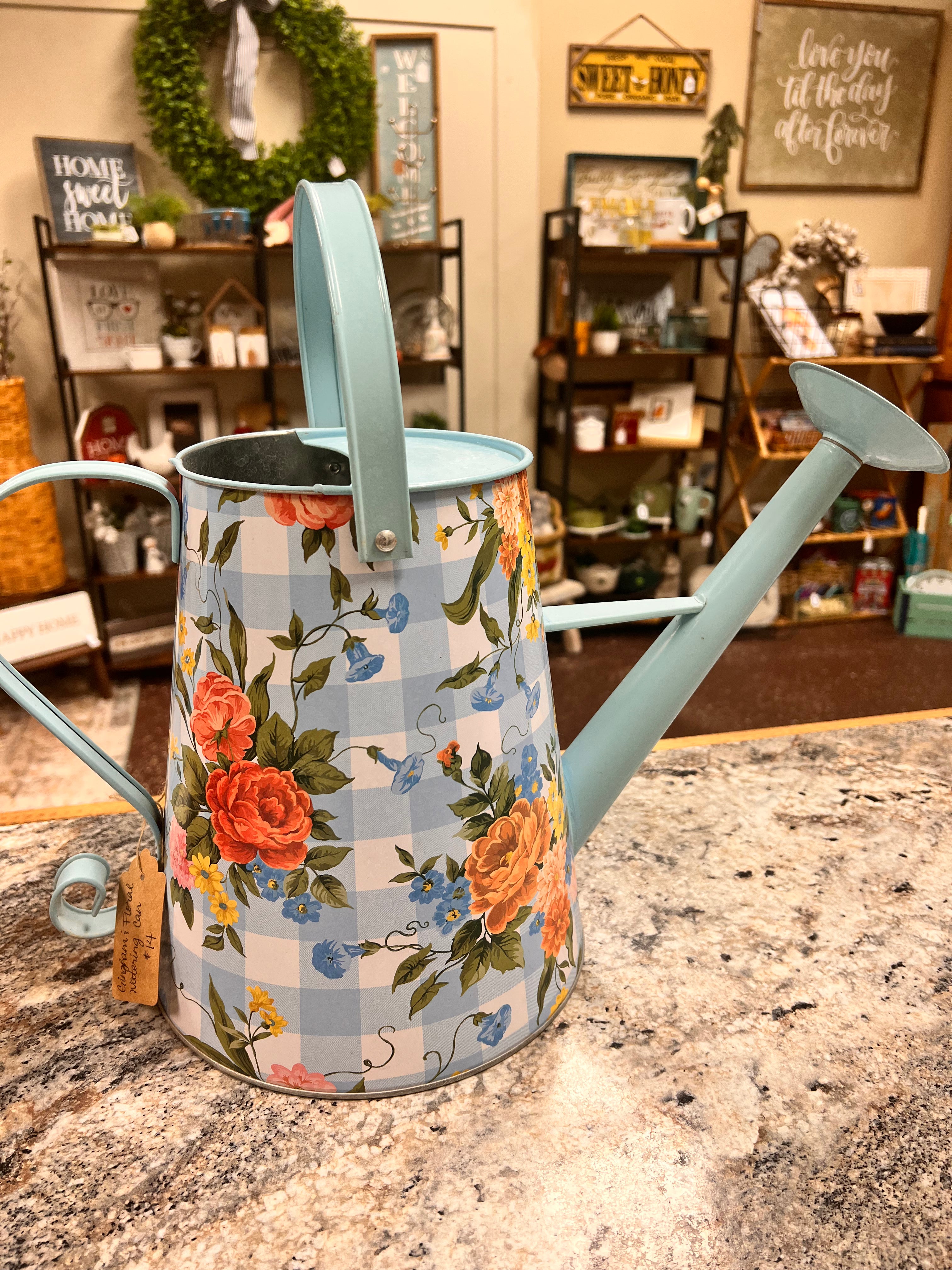 Blue Watering Can