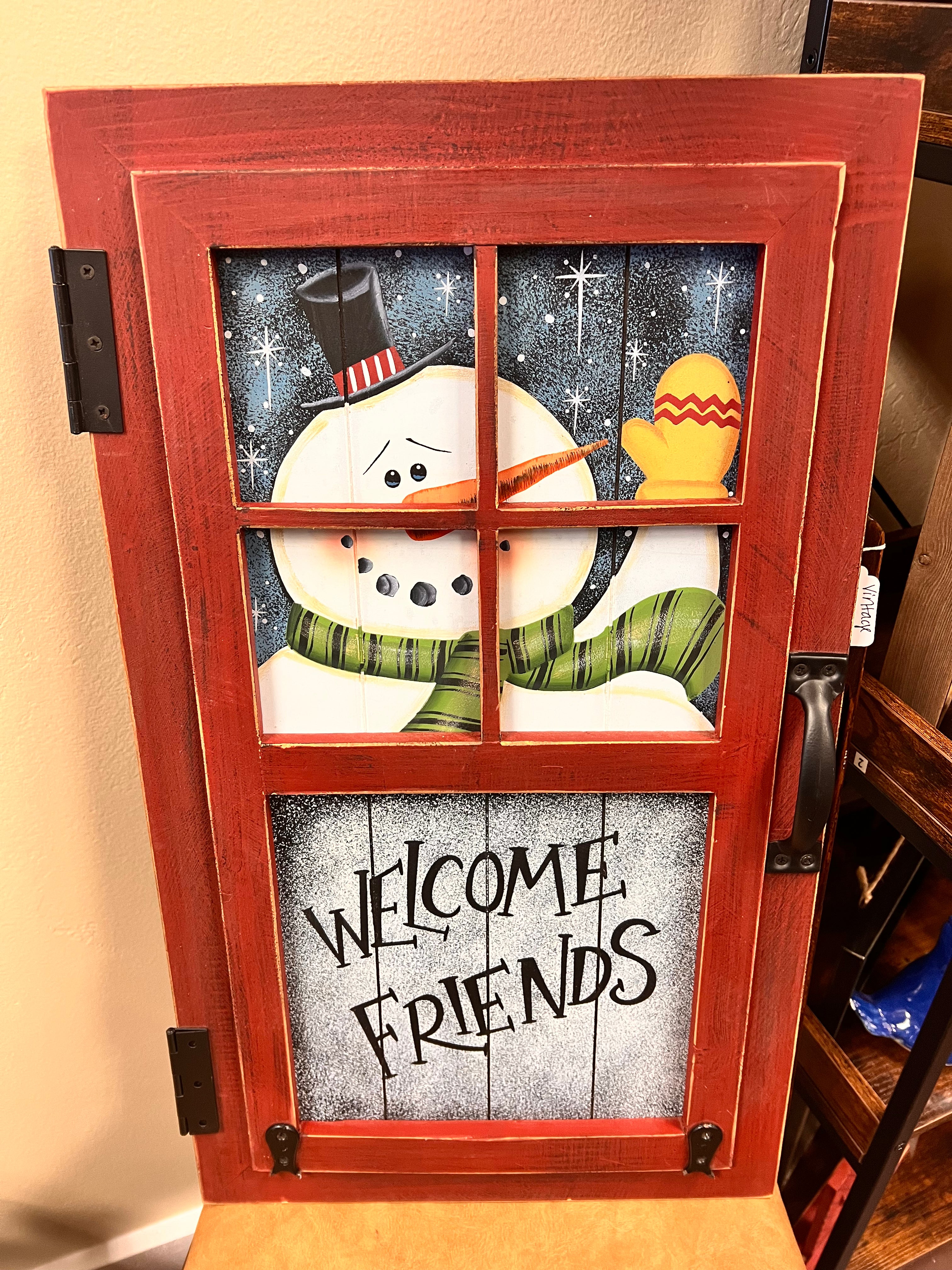 Snowman Welcome Sign