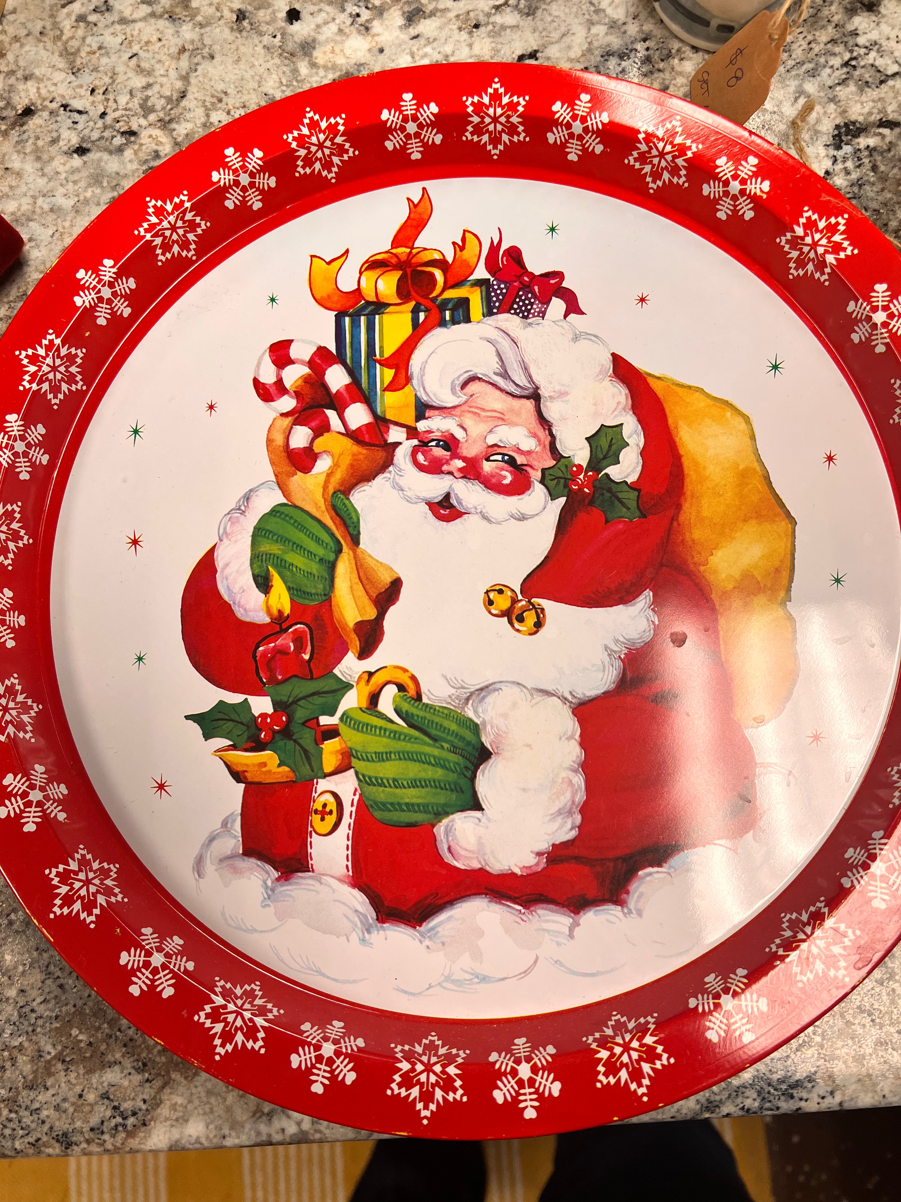 Vintage Santa Tray