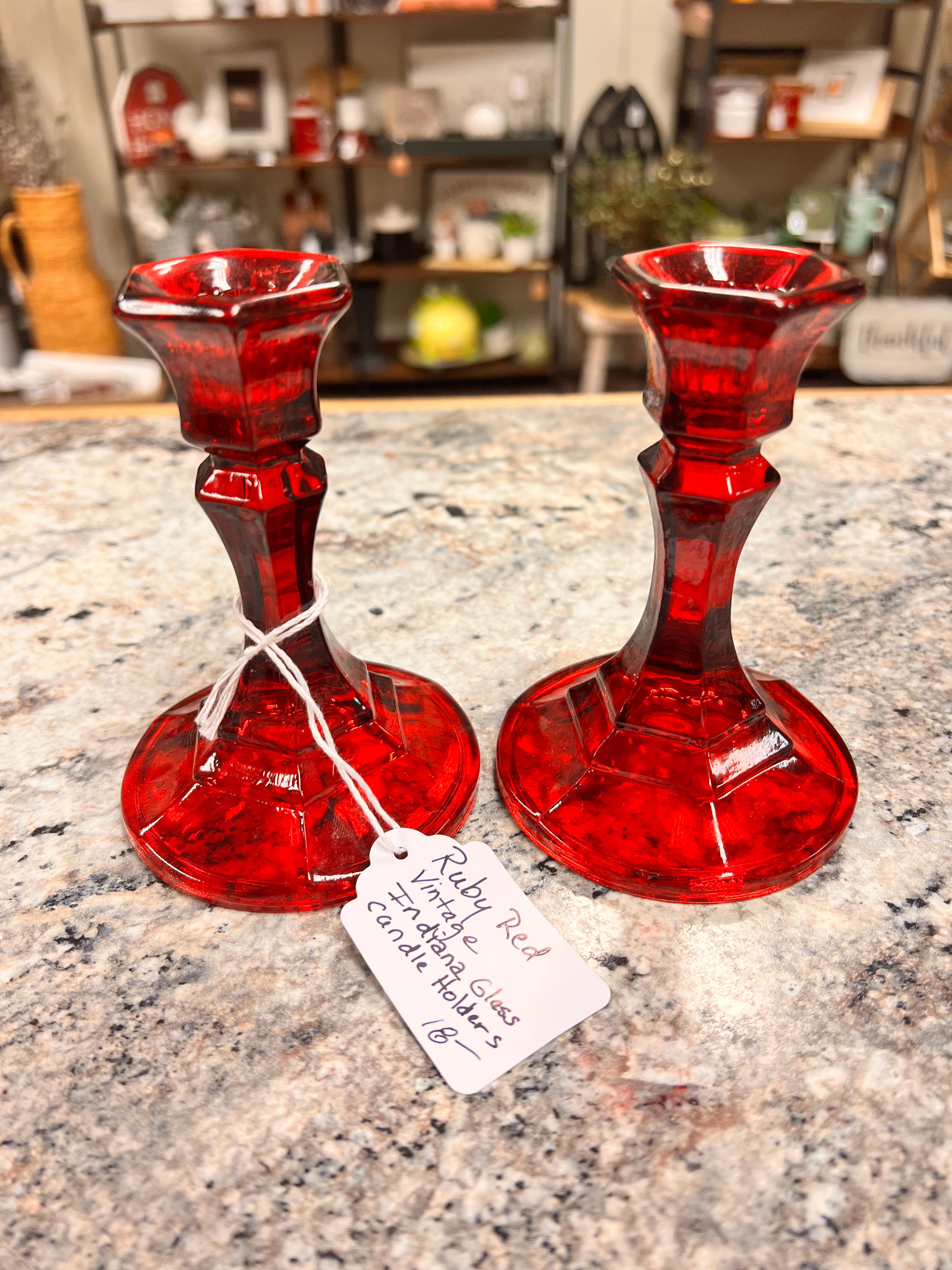 Ruby Candle Holders