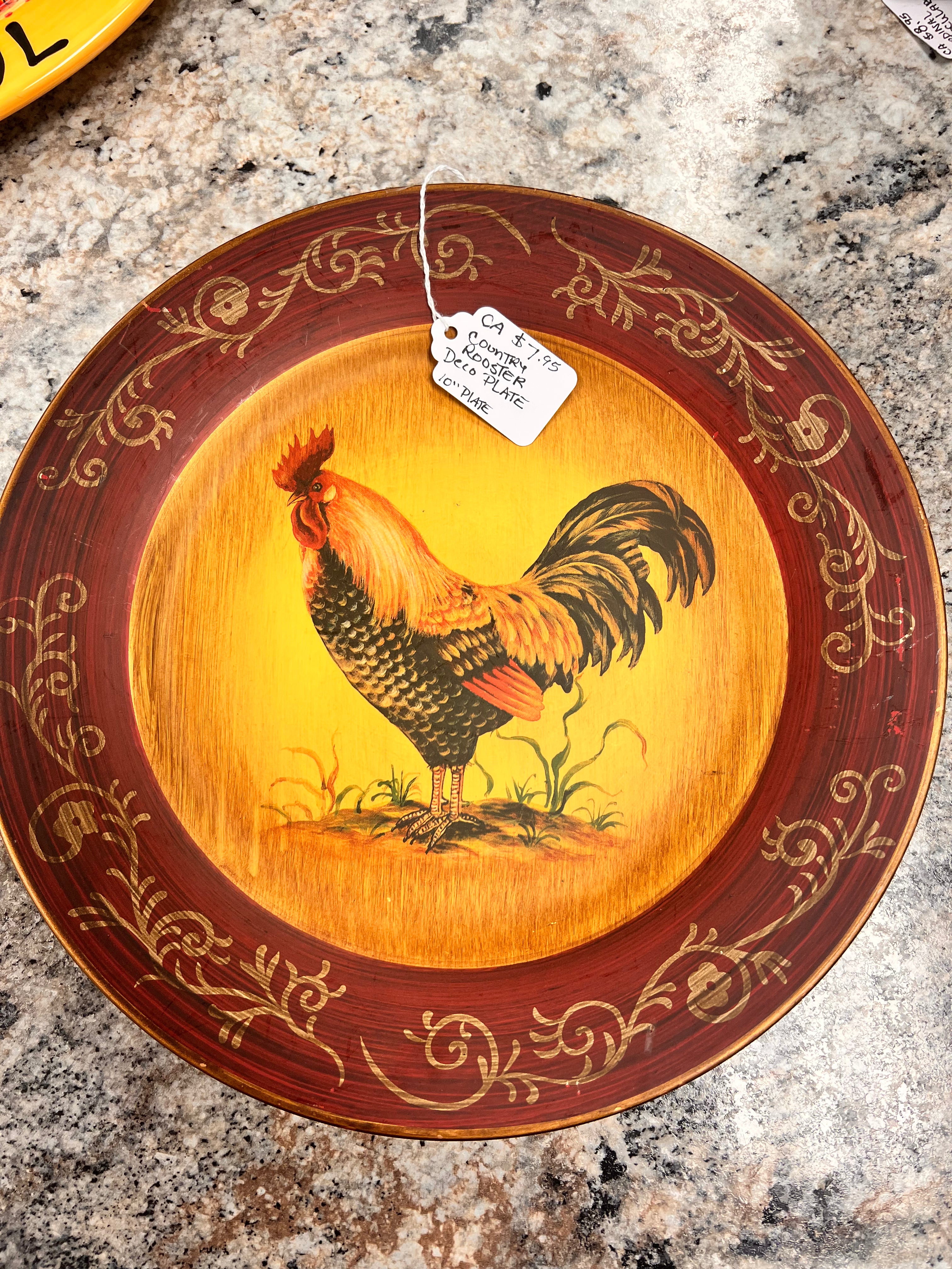 Rooster Plate 10”
