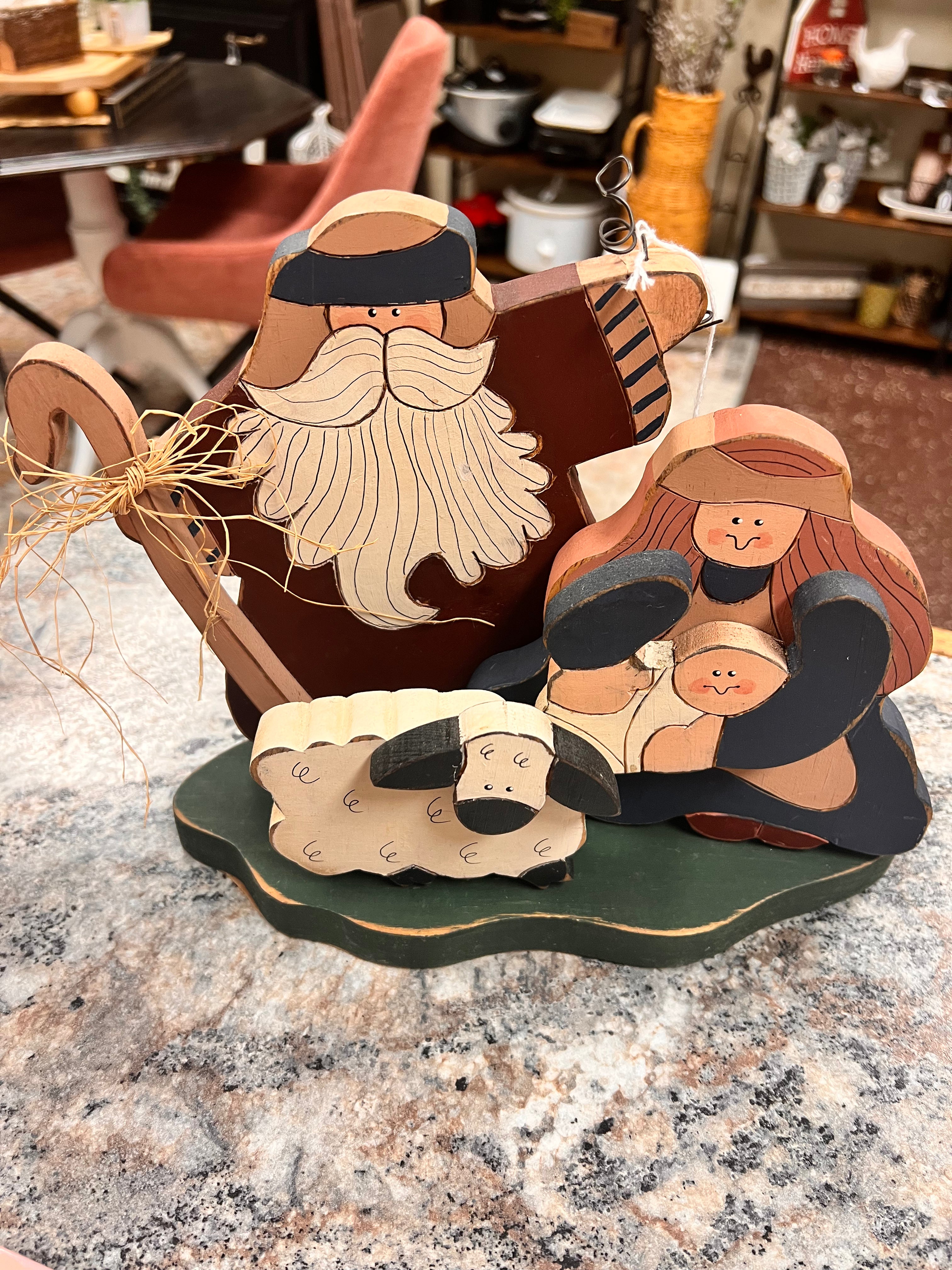 Wood Nativity