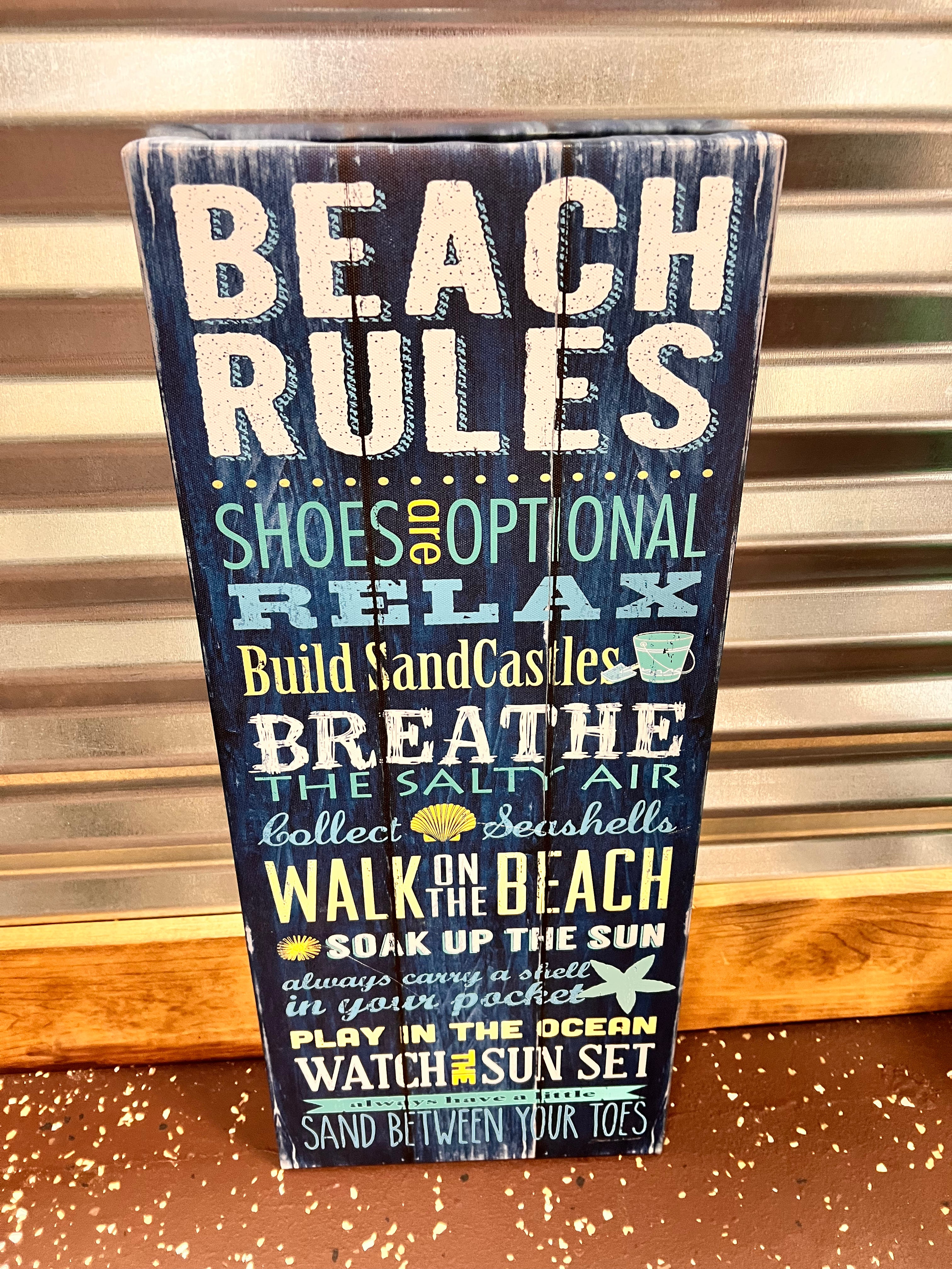 Beach Rules Sign