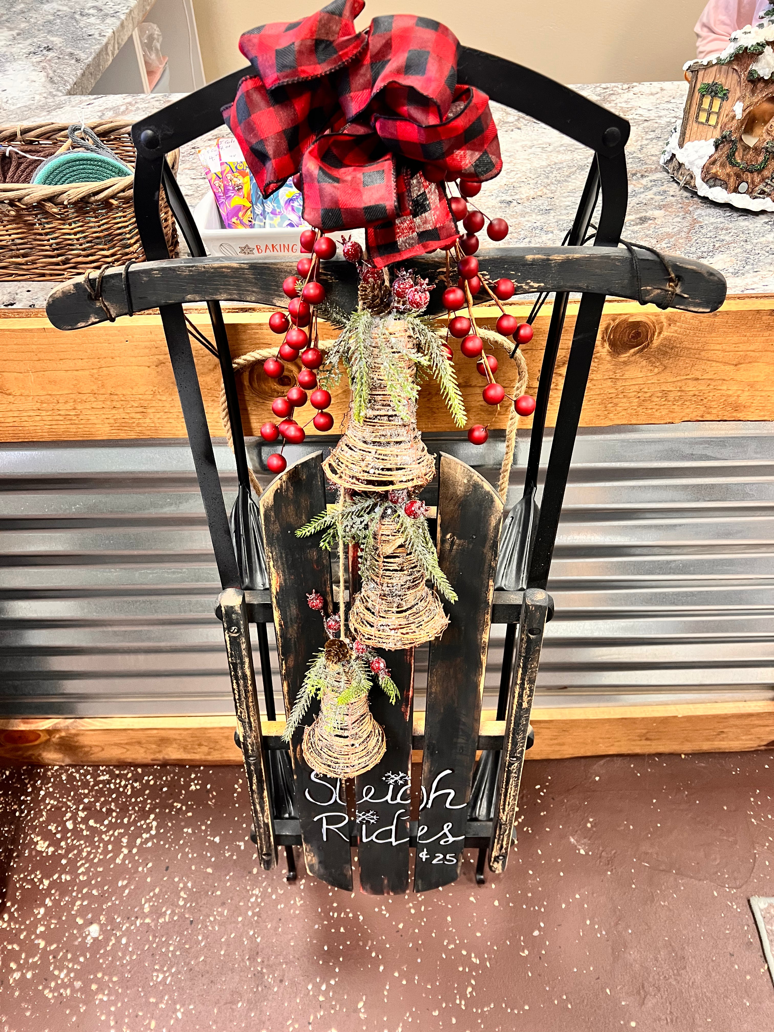 Christmas Sleigh Decor