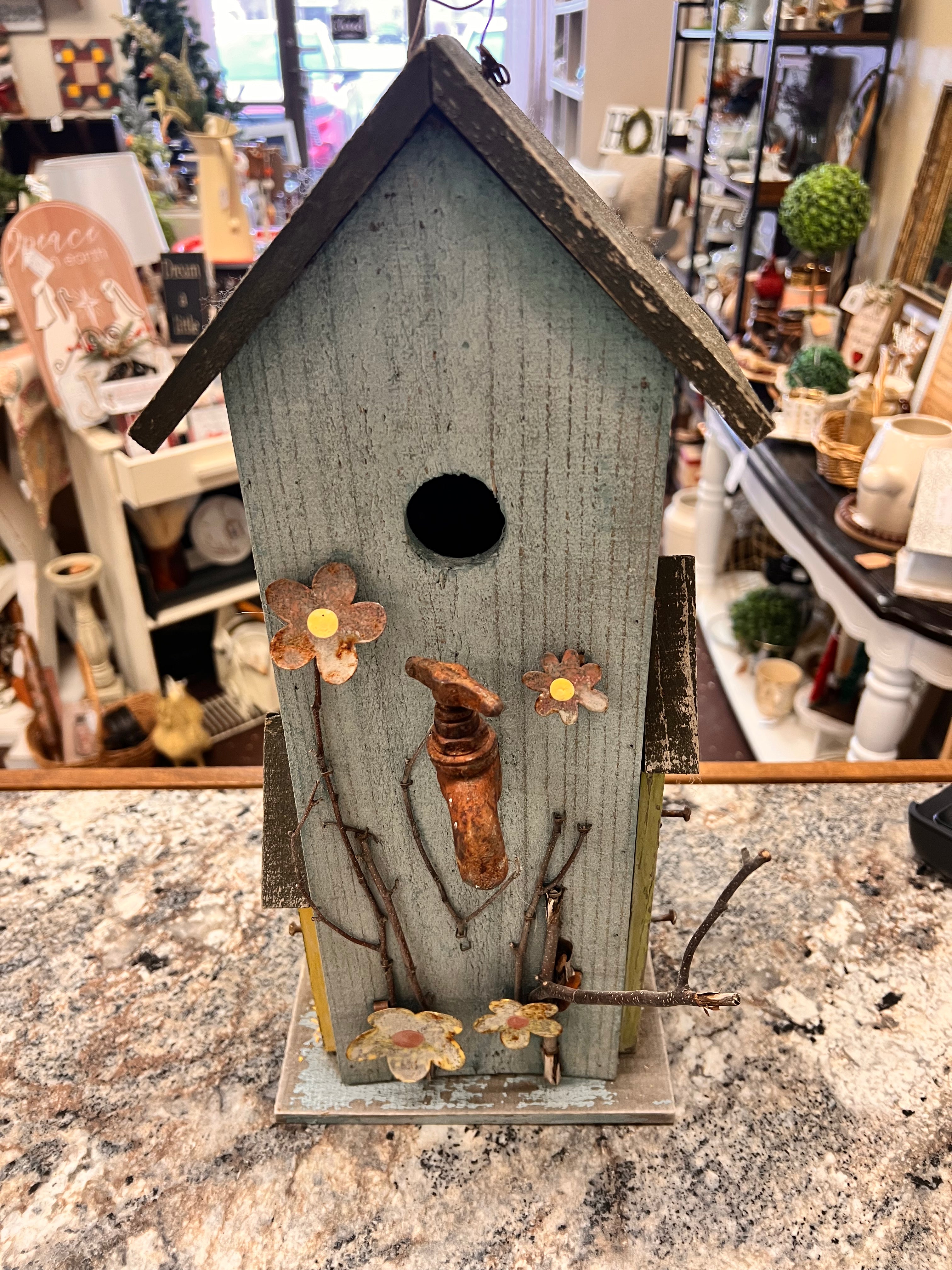 Blue Birdhouse