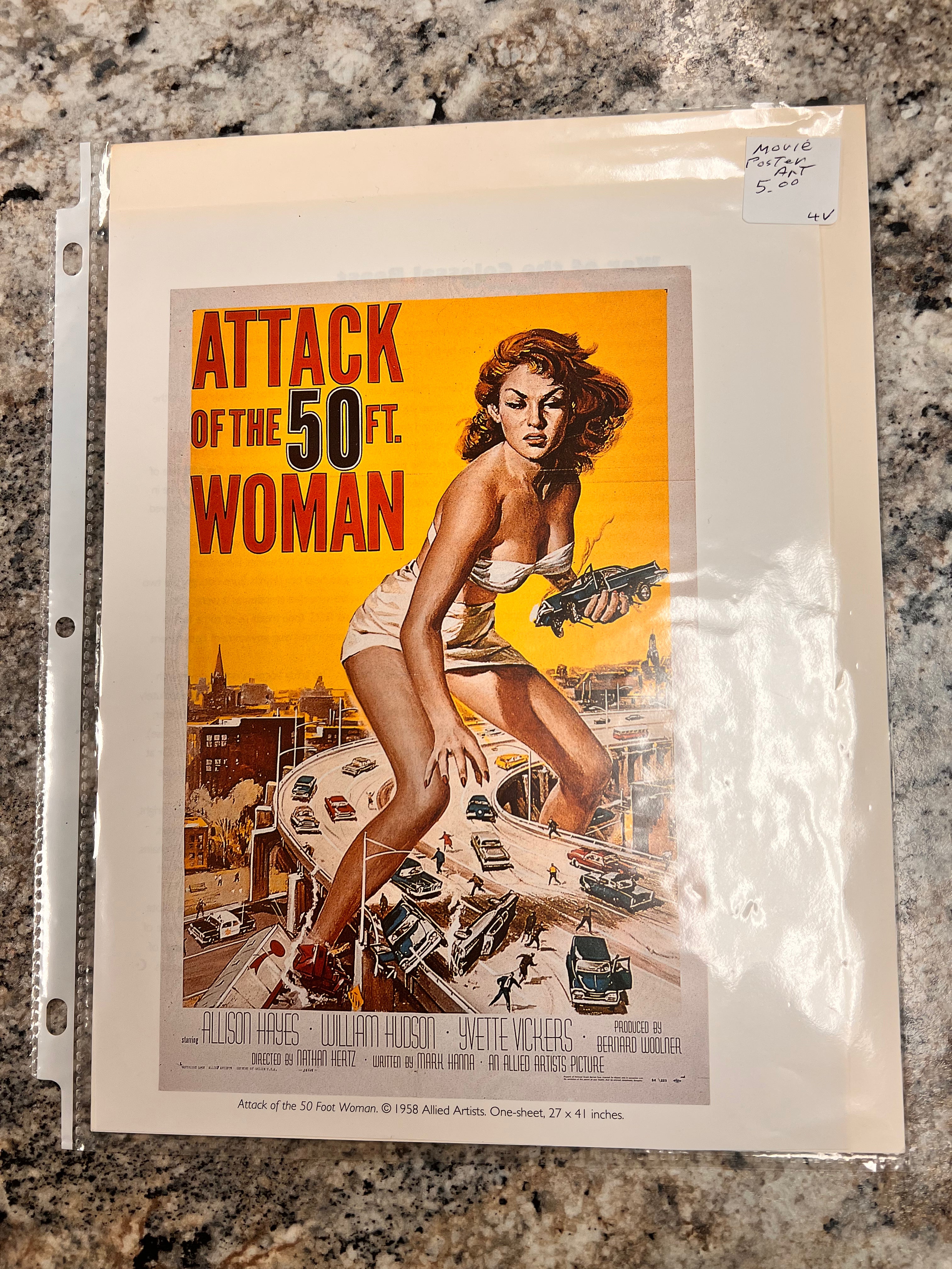 1958 Movie Poster Art