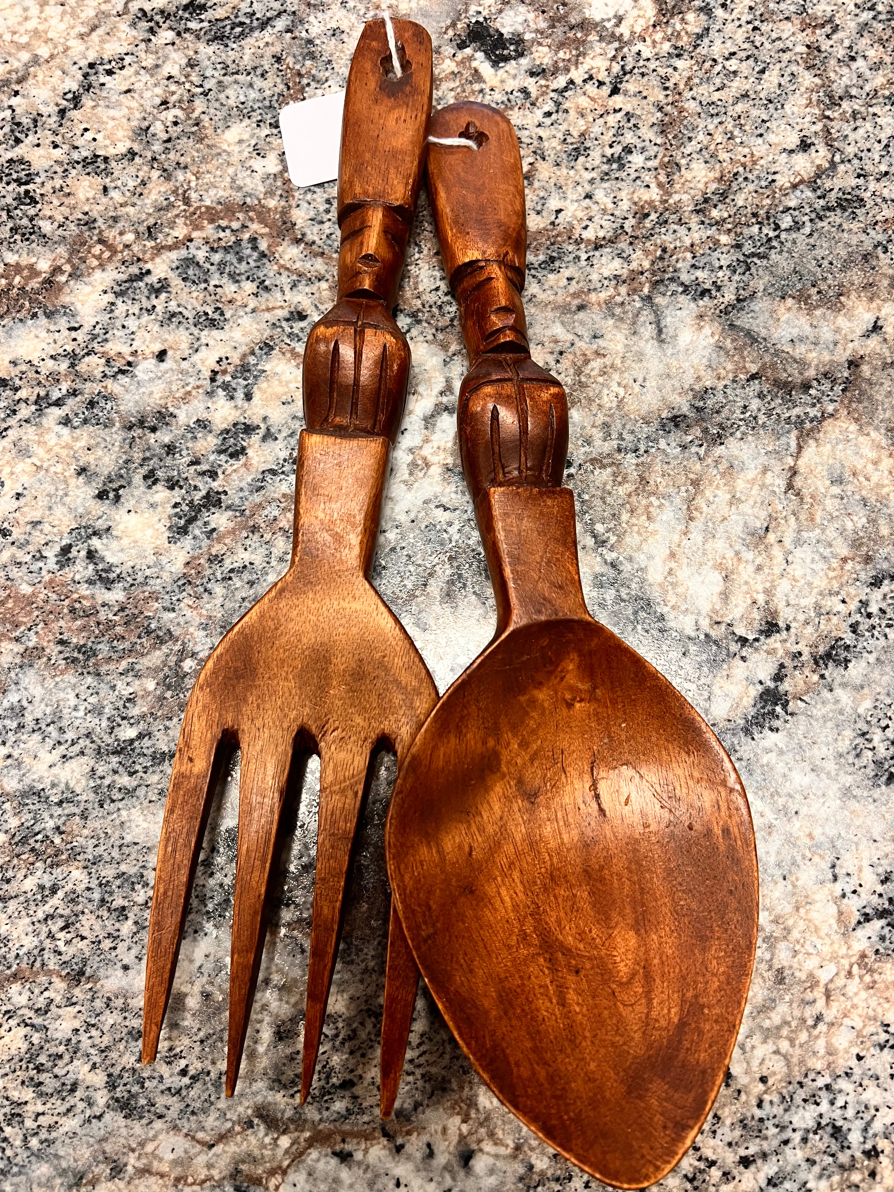 Wood Salad Set