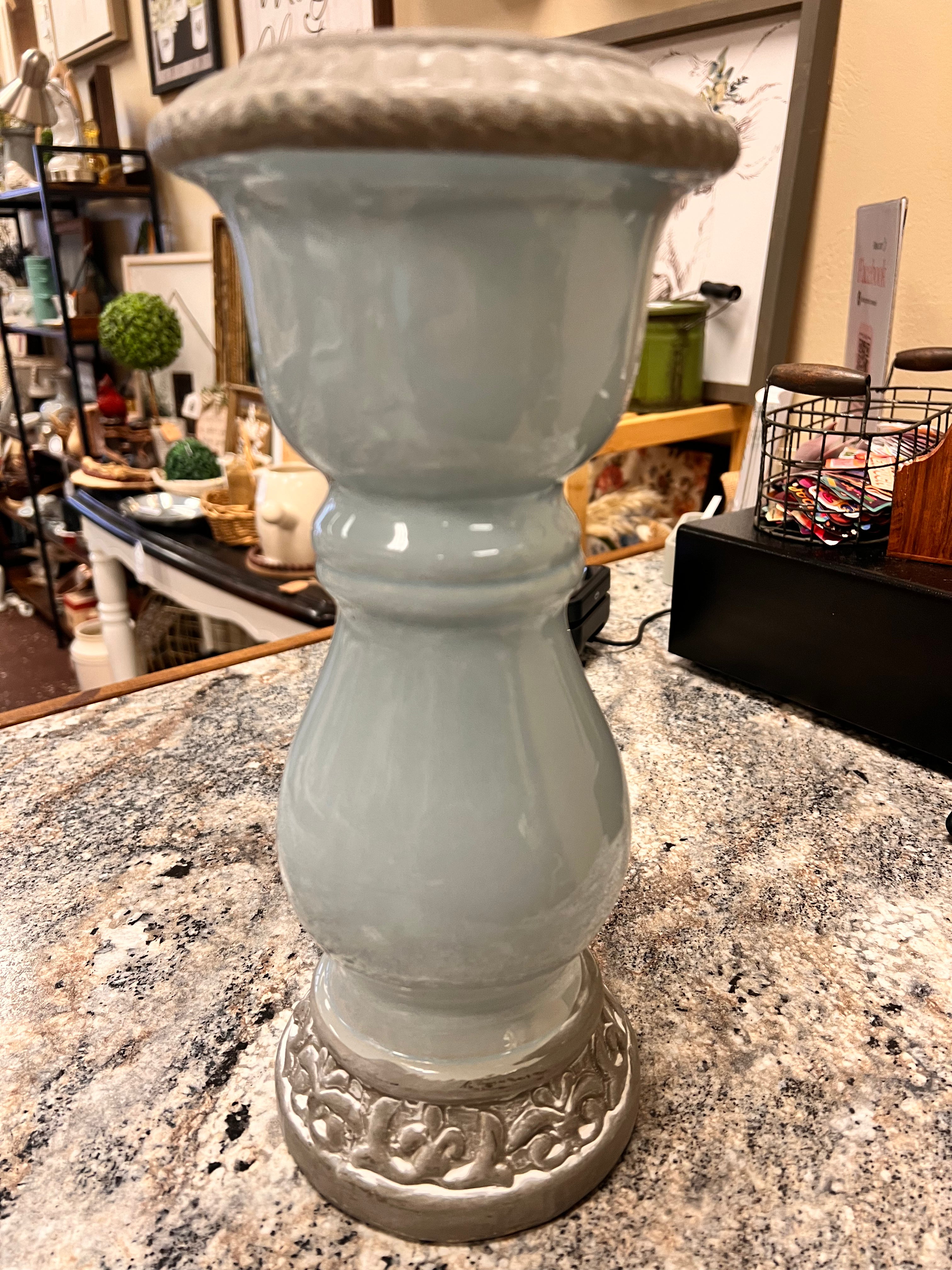 Blue Candle Holder