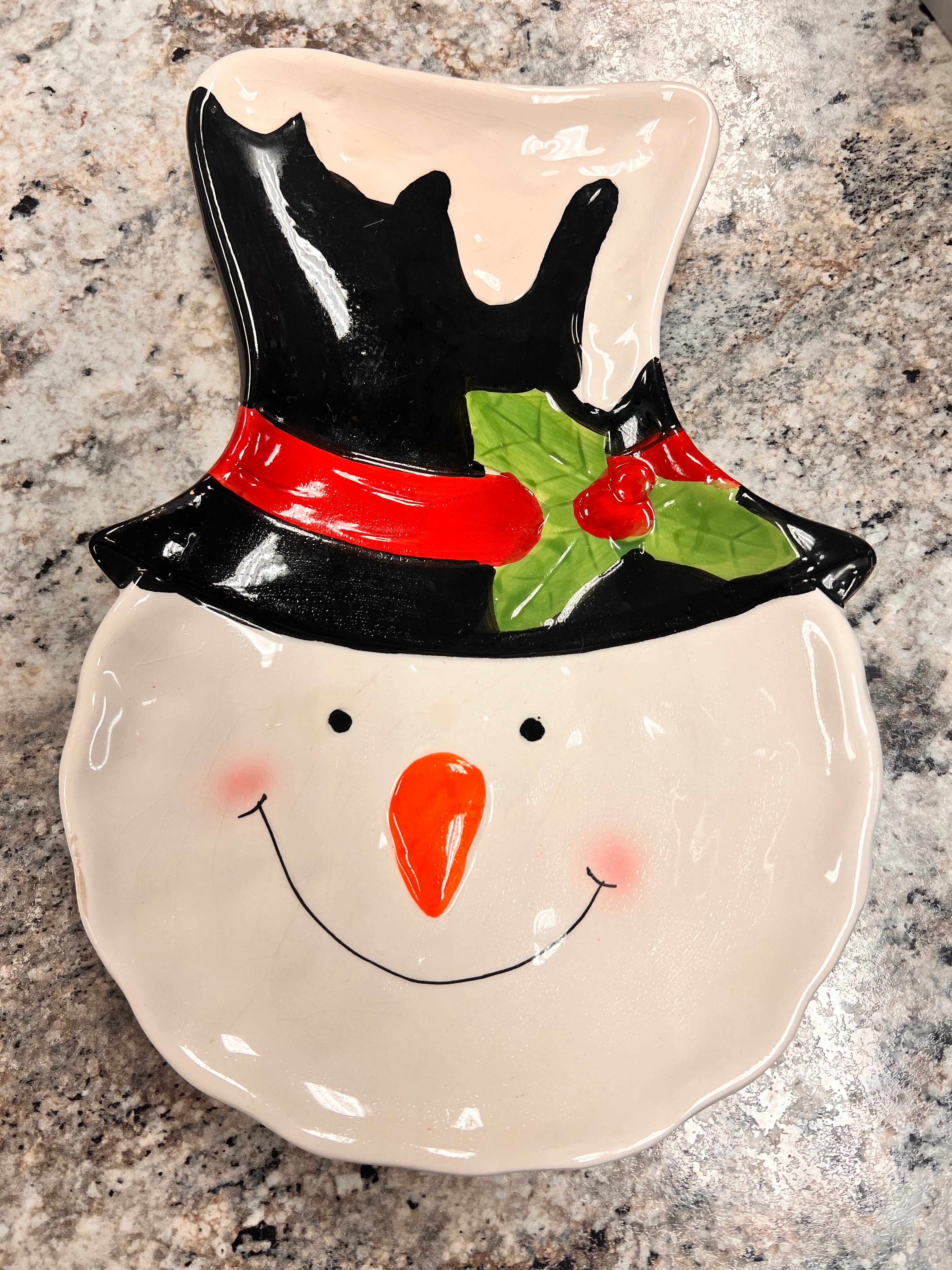 Snowman Plate