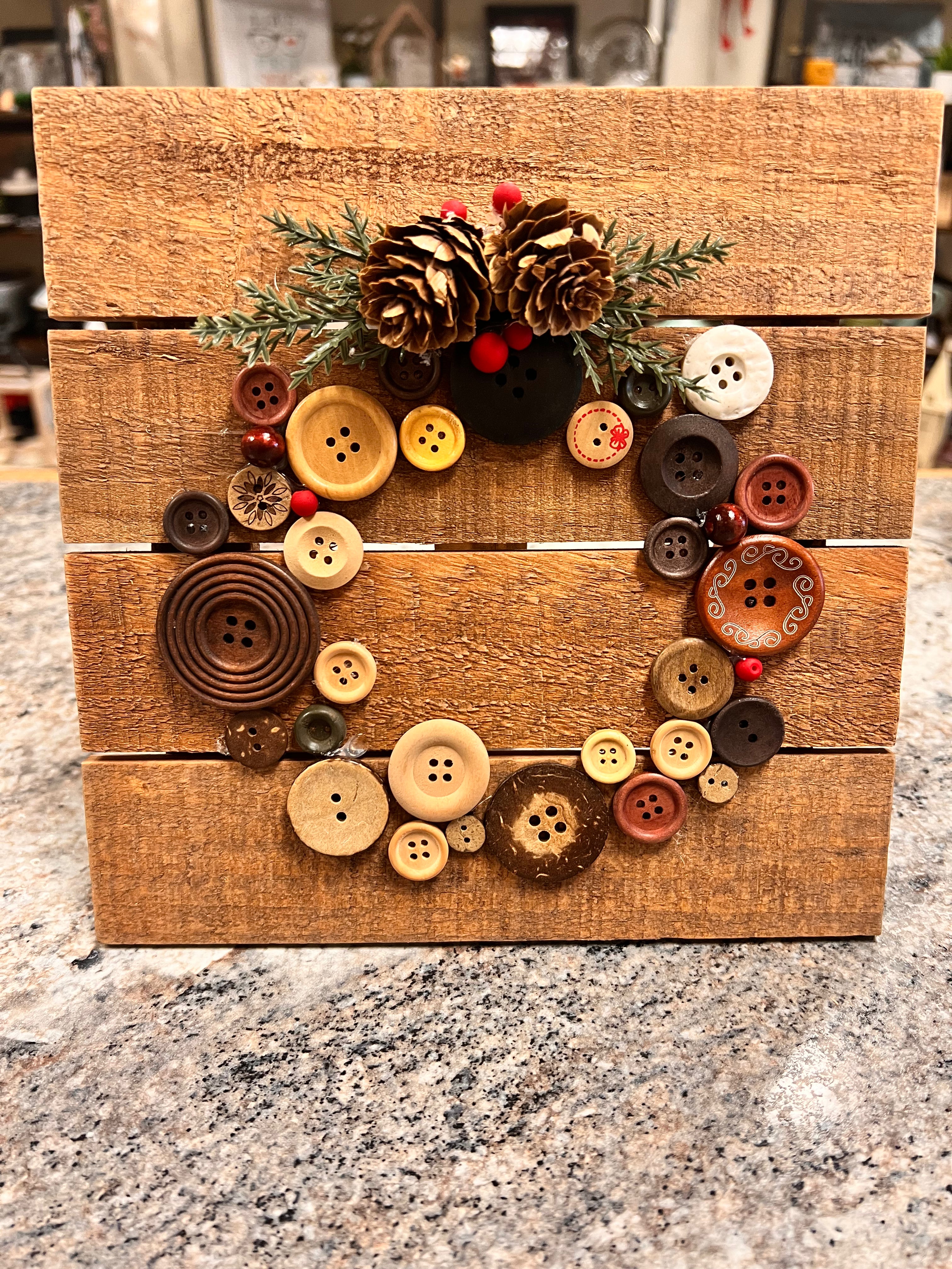 Button Wreath