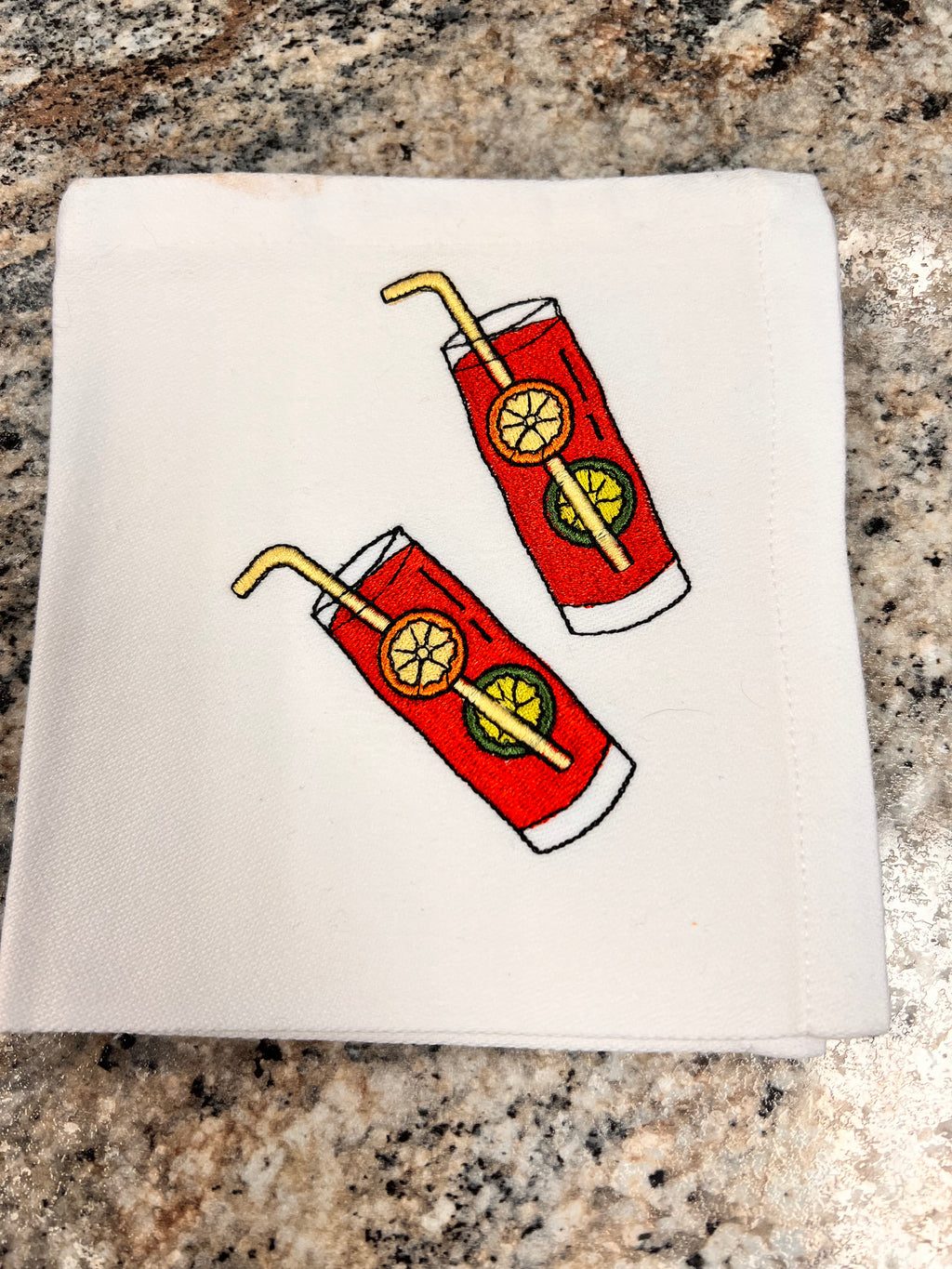 12 Embroidered Napkins