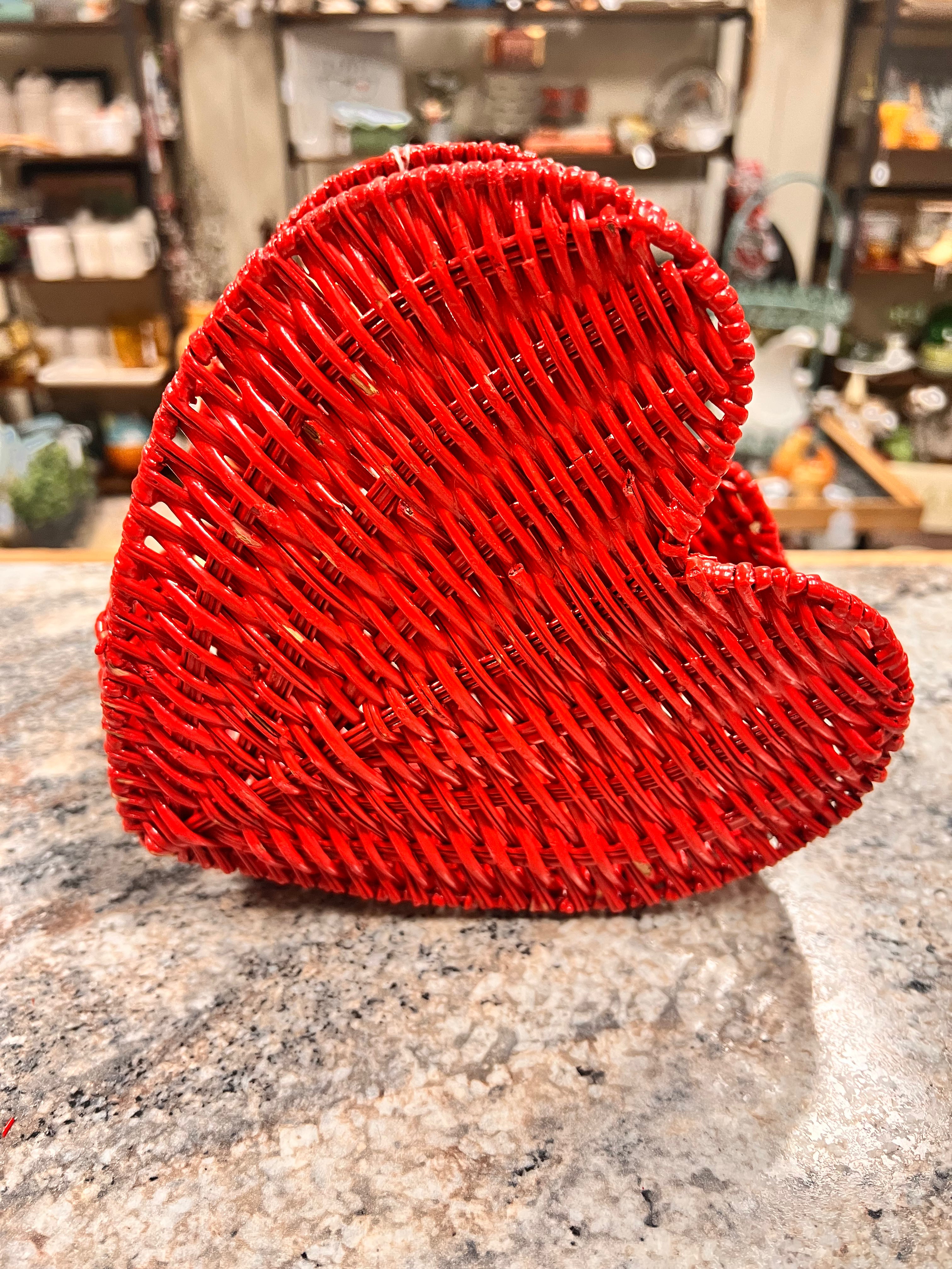 Red Heart Basket