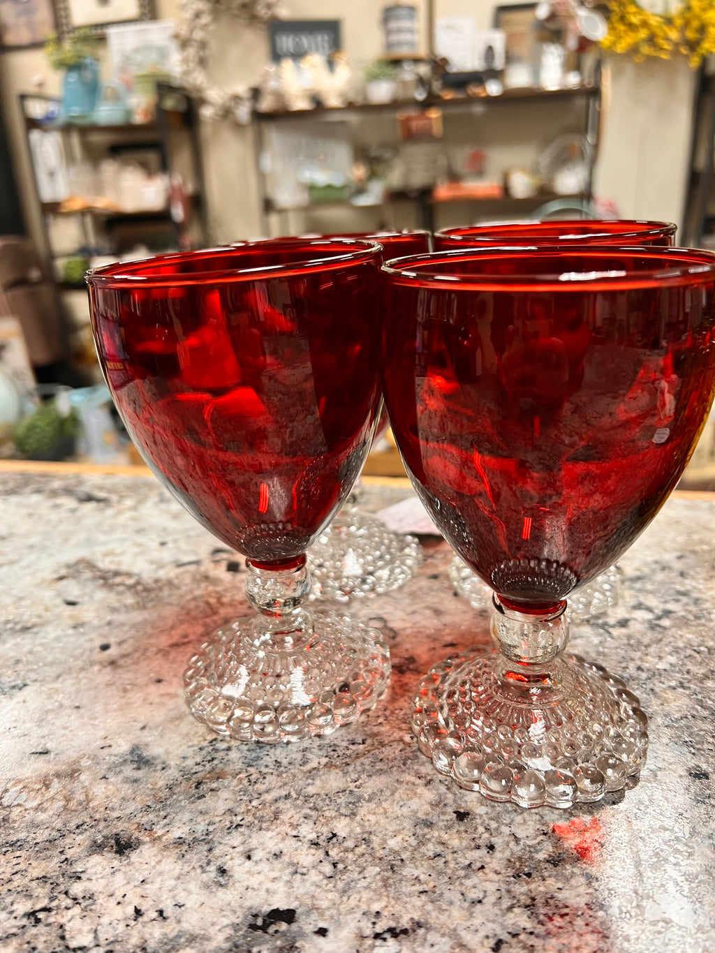Ruby Glass Set
