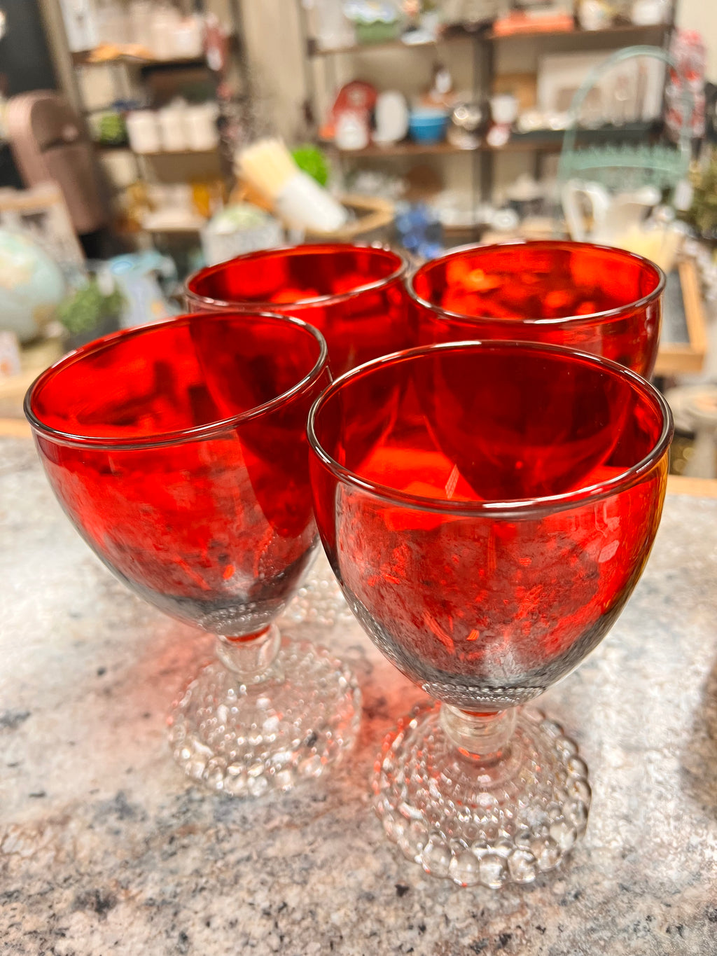 Ruby Glass Set
