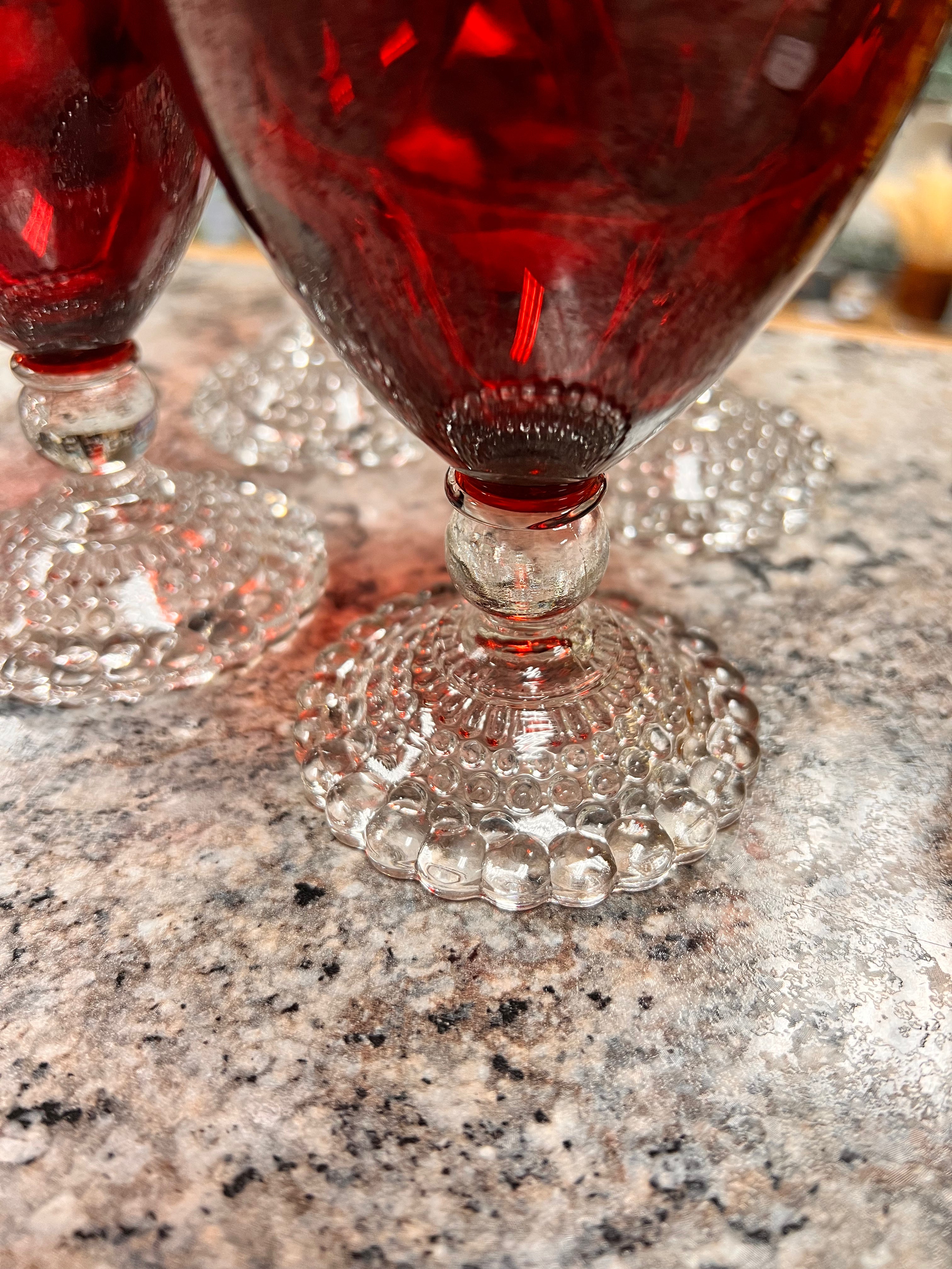 Ruby Glass Set