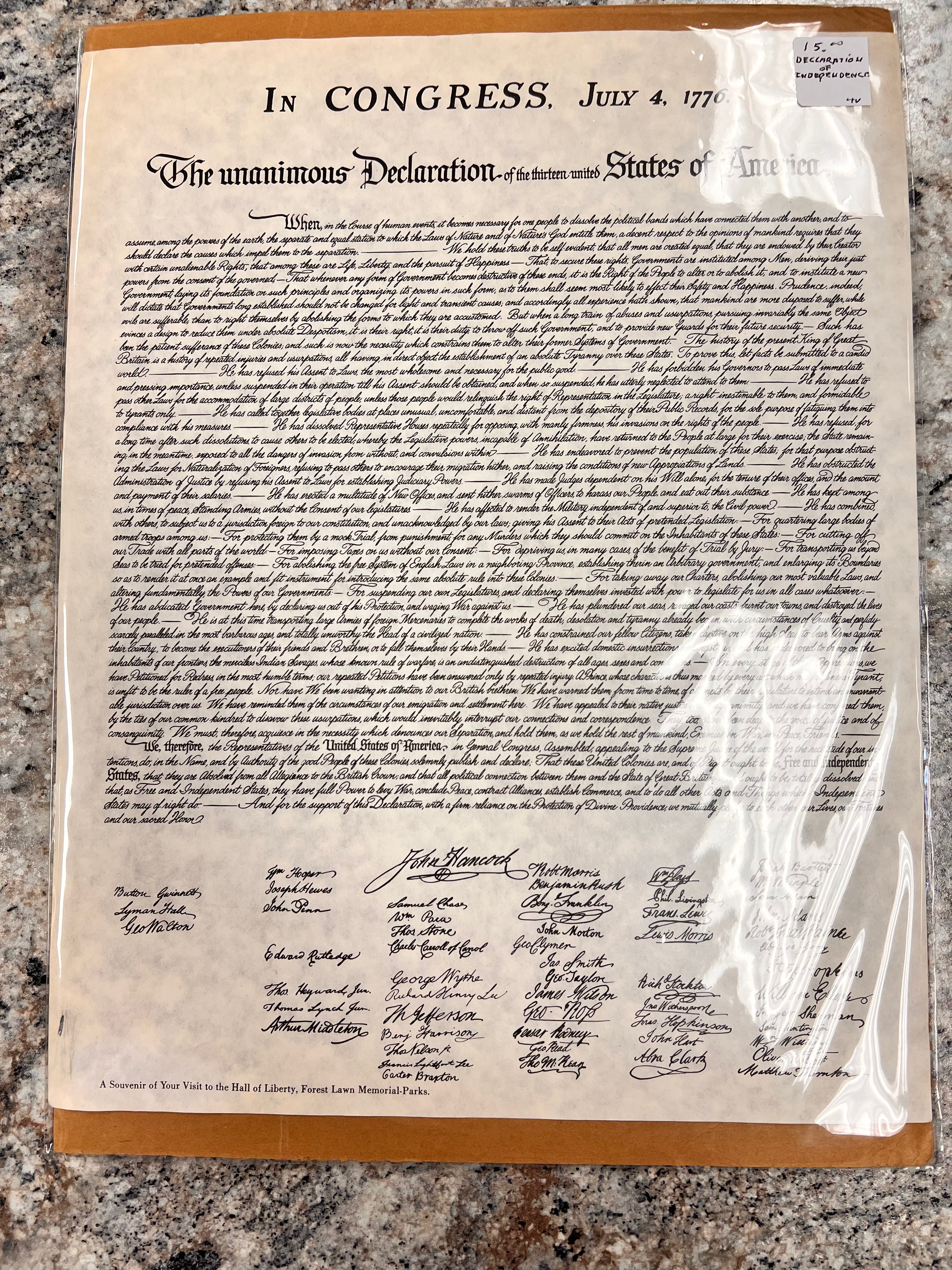 Declaration Copy