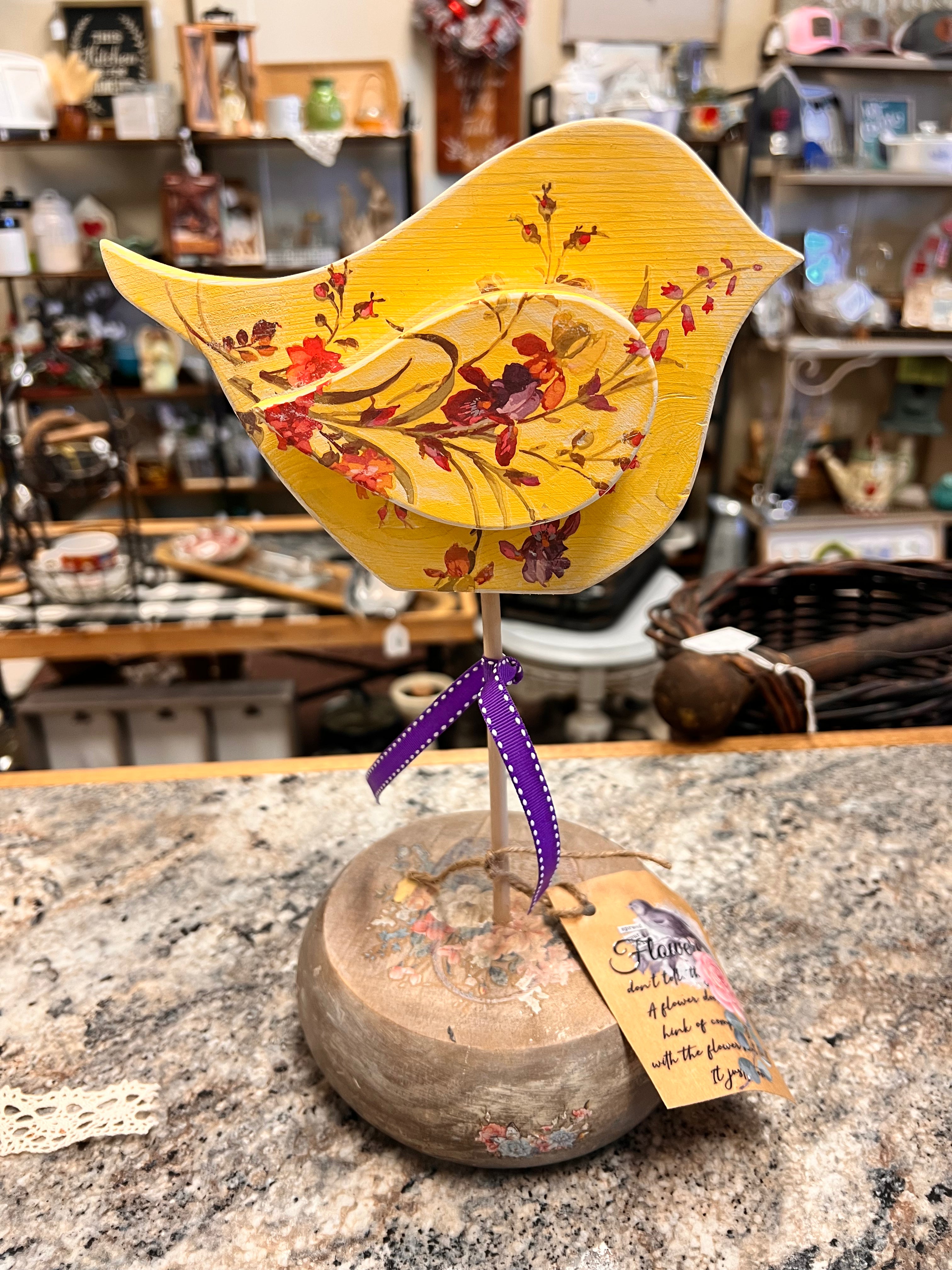 Handmade Bird Decor